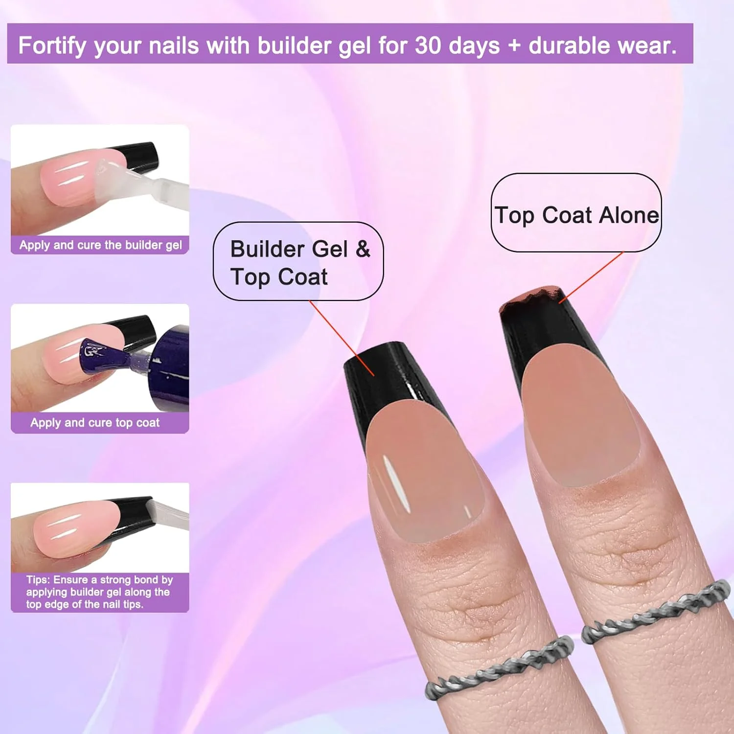 تیپ ناخن ژل فرانسوی، 150 عدد ناخن مصنوعی ژلی نرم با فرم تابوتی متوسط، پرایمر و بیس کت از قبل اعمال شده، 15 سایز برای کاشت ناخن DIY، بدون نیاز به سوهان کشی (HJ-NT087-No.12) تیپ ناخن ژل فرانسوی، 150 عدد ناخن مصنوعی ژلی نرم با فرم تابوتی متوسط، پرایمر و بیس کت از قبل اعمال شده، 15 سایز برای کاشت ناخن DIY، بدون نیاز به سوهان کشی (HJ-NT087-No.12)