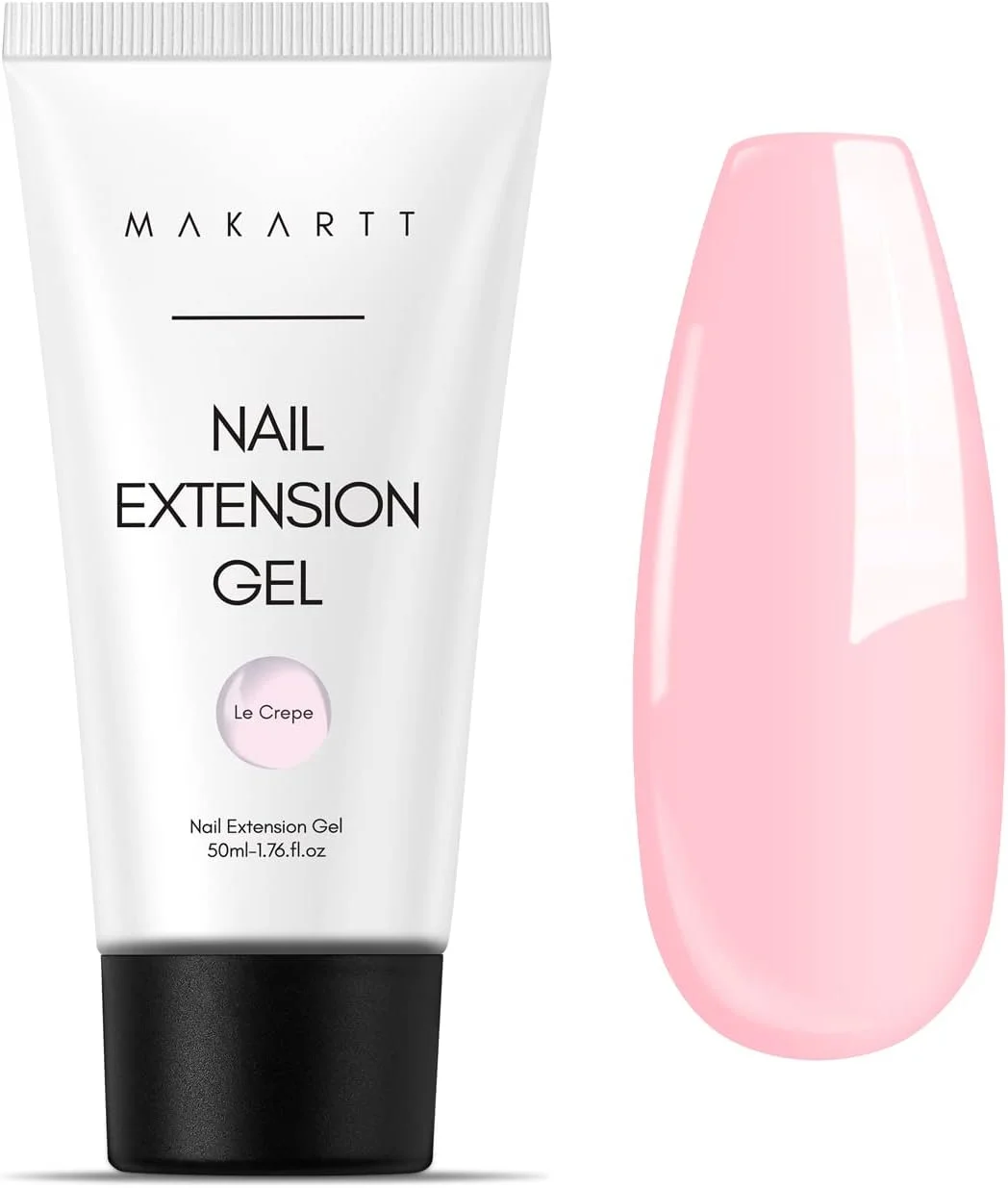 ژل اکستنشن ناخن پلی ماکارت، صورتی روشن - ژل سخت برای ست های هدیه زیبایی، طراحی هنری ترندی تابستانی، استفاده آسان در خانه، 50 میلی لیتر P-21