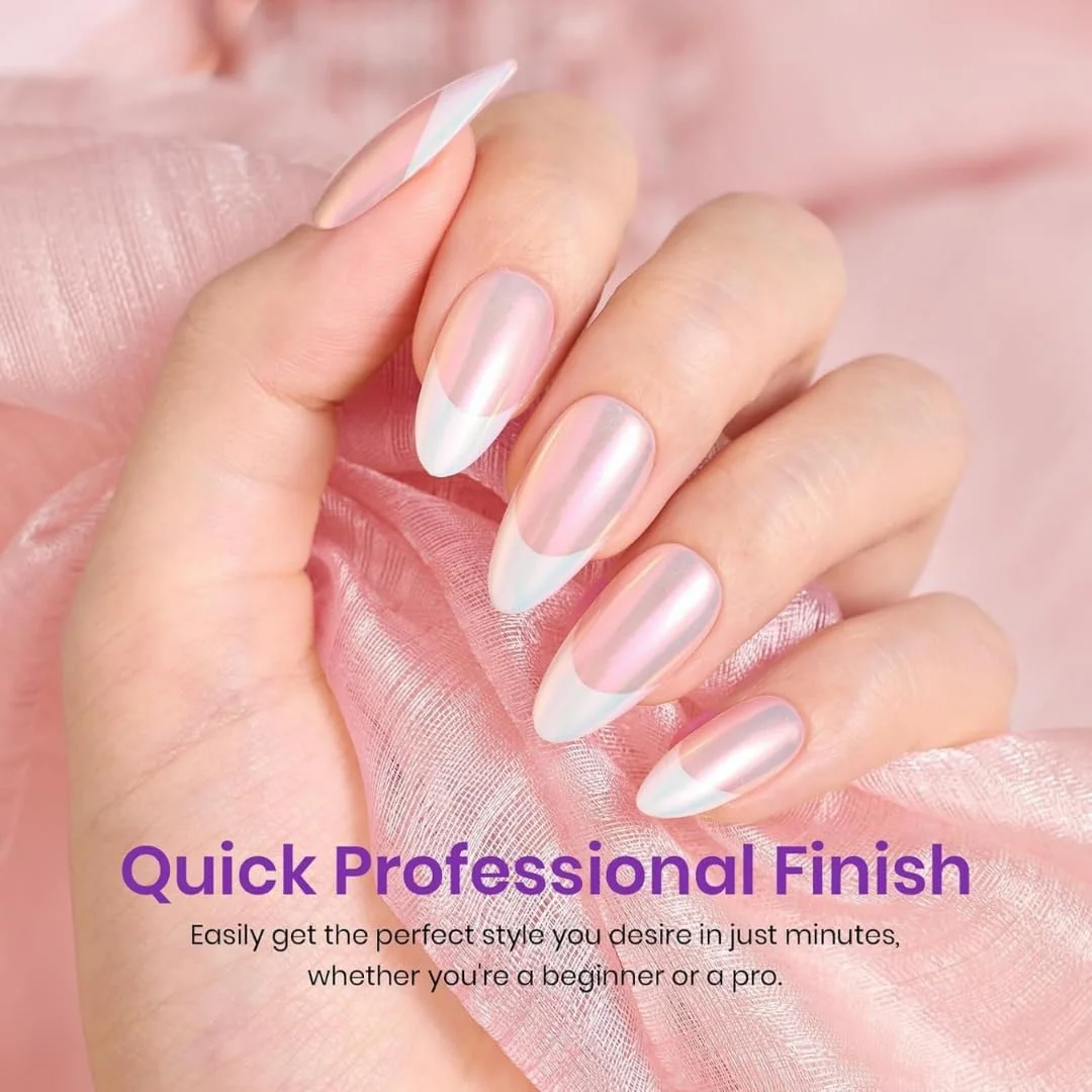 ناخن مصنوعی فرنچ ژلی - ناخن های آماده فرنچ سفید، مربعی، با پرایمر و بیس کت از قبل چسبانده شده، صورتی (صورتی بادامی فرنچ) ناخن مصنوعی فرنچ ژلی - ناخن های آماده فرنچ سفید، مربعی، با پرایمر و بیس کت از قبل چسبانده شده، صورتی (صورتی بادامی فرنچ)