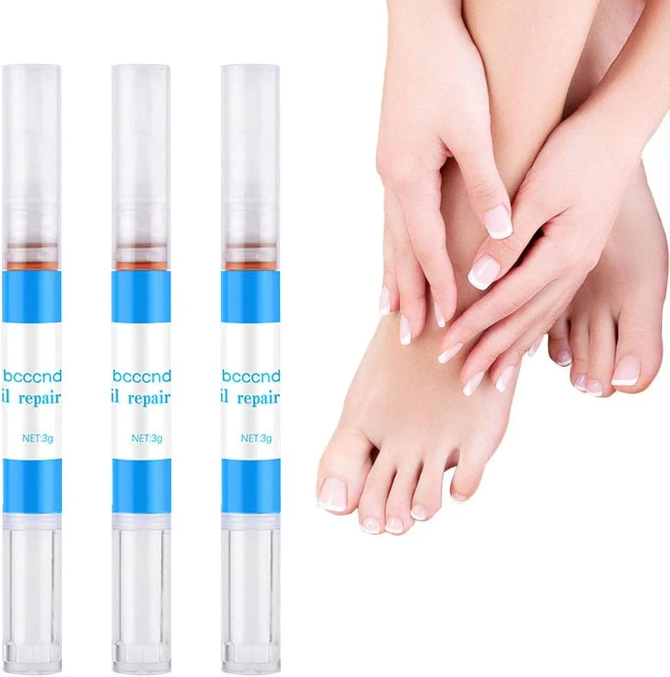قلم محلول مراقبت از ناخن، 3 عدد، درمان حداکثر قدرت ضد قارچ ناخن پا برای مراقبت از ناخن های ترک خورده، زبر، شکننده و شکافته شده