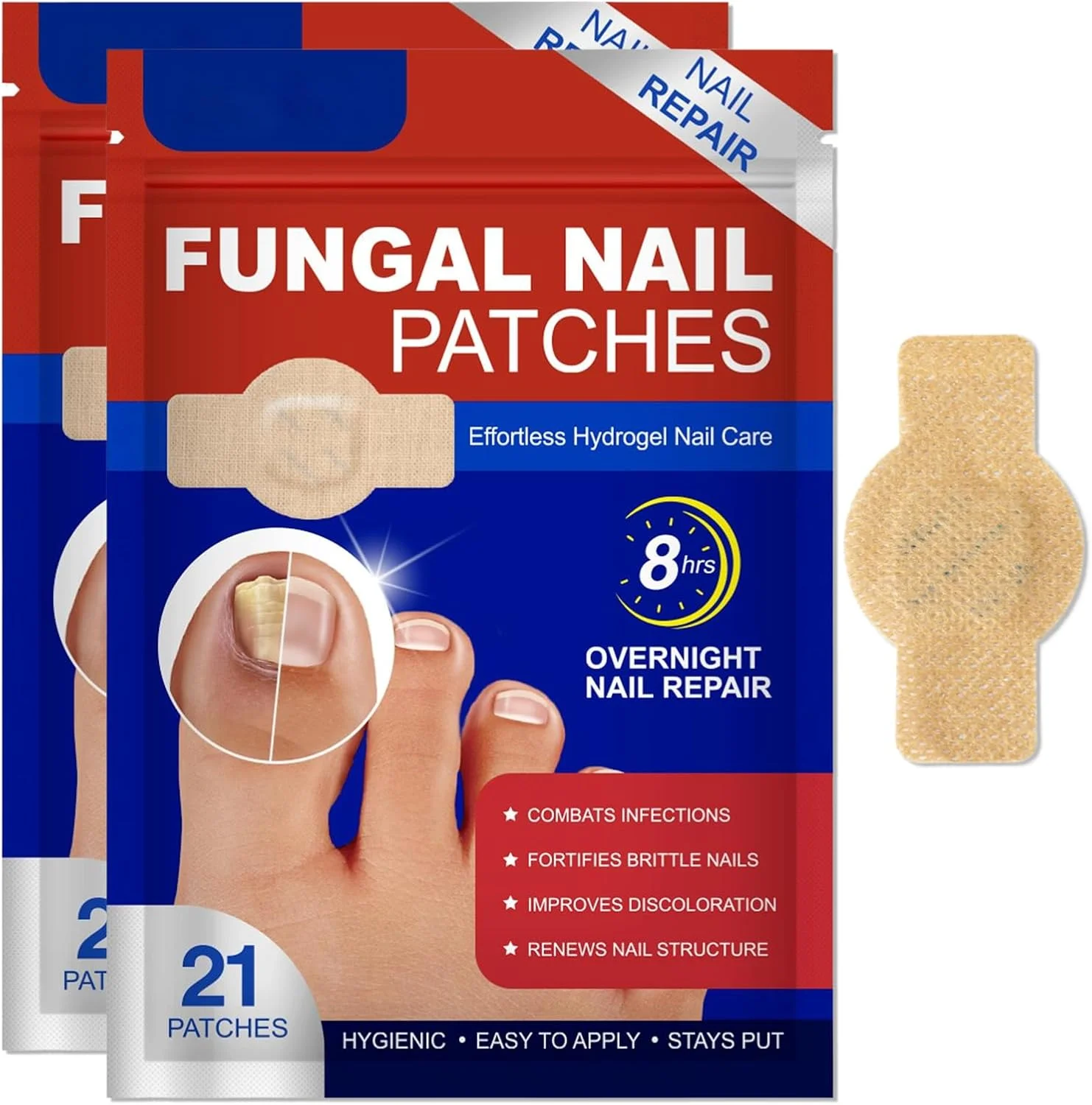 42 عدد پد ناخن برای مراقبت از ناخن – نرم و قوی – ملایم و ضد حساسیت، مناسب برای پوست های حساس