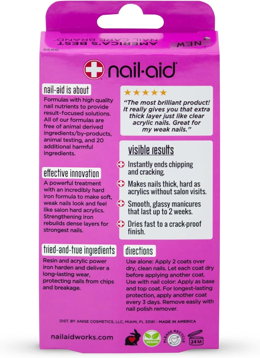 محلول تقویت کننده ناخن نیل-اید، شفاف، 16 میلی لیتر محلول تقویت کننده ناخن نیل-اید، شفاف، 16 میلی لیتر