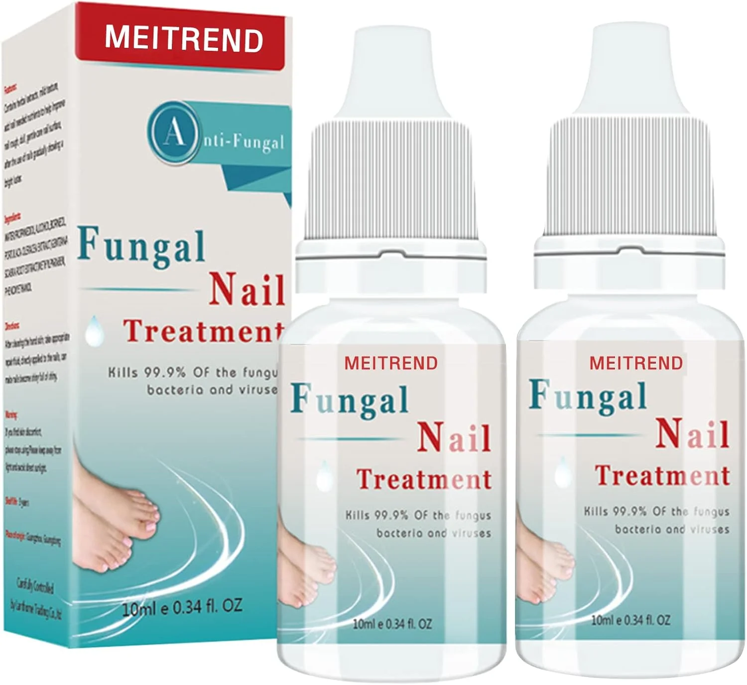 محلول ضد قارچ ناخن، درمان قارچ ناخن، 2 عدد محلول ضد قارچ ناخن، ترمیم و تقویت ناخن ها - مراقبت و درمان ناخن های پا و دست