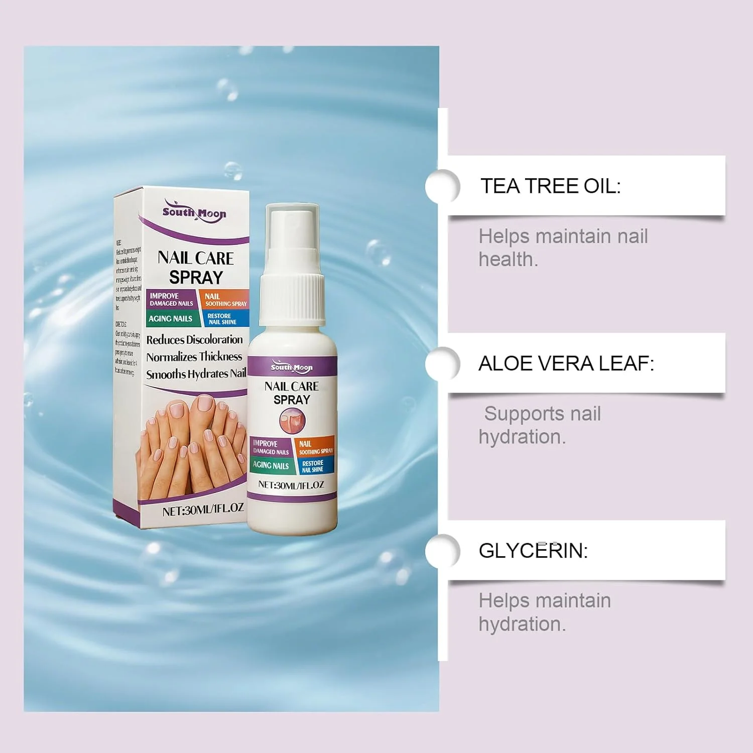 اسپری پا درخت چای - اسپری ضد باکتری پا با آلوئه ورا و گلیسیرین برای مراقبت از ناخن، اسپری طراوت بخش روغن درخت چای برای پا و ناخن، اسپری جمع و جور برای استفاده روزانه اسپری پا درخت چای - اسپری ضد باکتری پا با آلوئه ورا و گلیسیرین برای مراقبت از ناخن، اسپری طراوت بخش روغن درخت چای برای پا و ناخن، اسپری جمع و جور برای استفاده روزانه