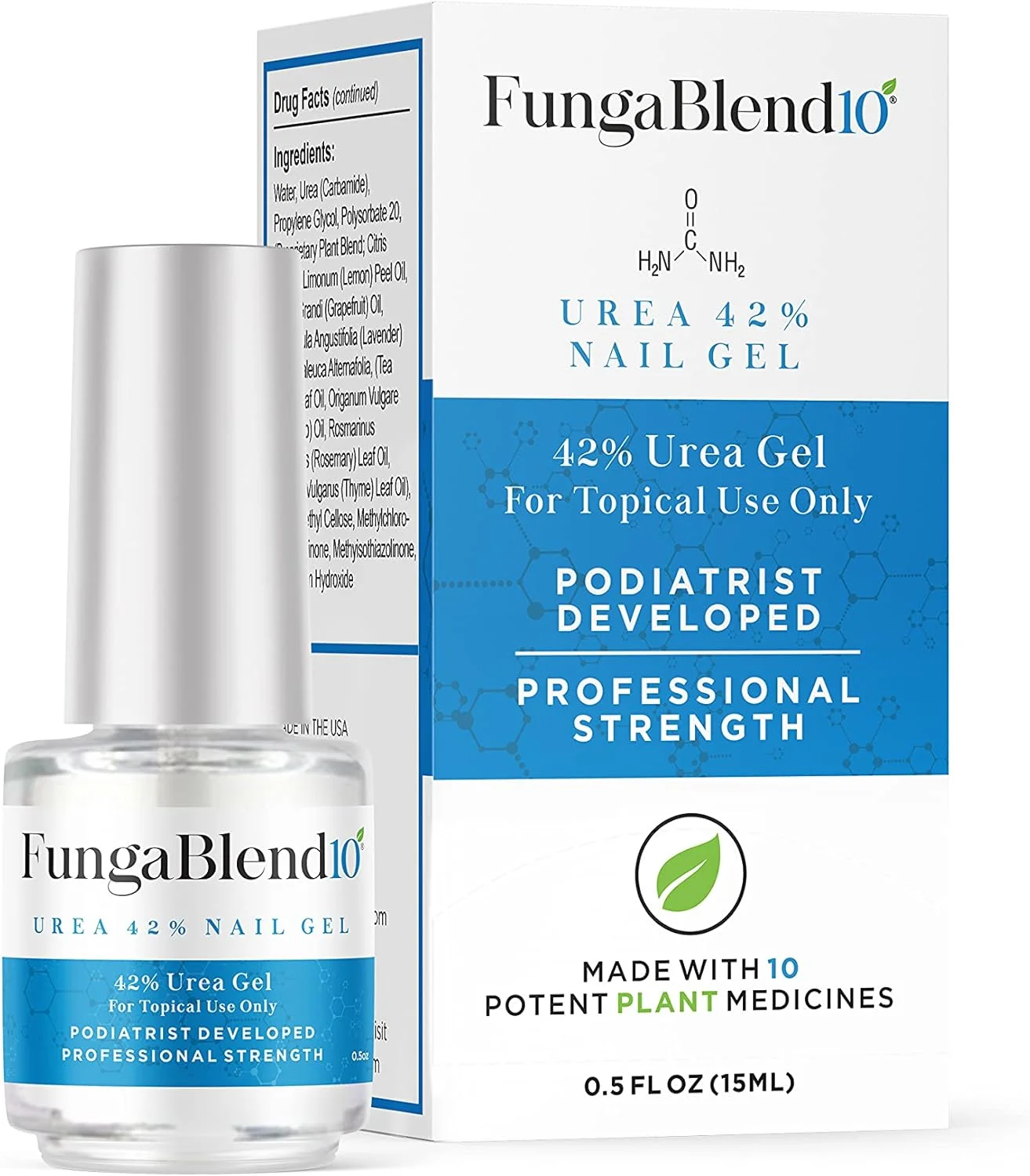 ژل ناخن اوره ۴۲٪ برای بهبود سریعتر قارچ - داروهای ضد قارچی را مستقیماً به قارچ می رساند - محلول موضعی با نتایج سریع برای درمان و ترمیم ناخن انگشتان دست و پا