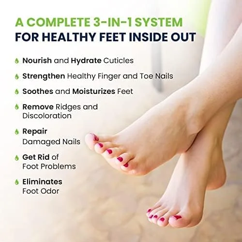 مجموعه درمان قارچ ناخن پا اکسترا قوی FOOT CURE - محلول خیساندن، قلم ترمیم کننده و بالم درخت چای - مجموعه ای عالی برای بوی بد پا، ترک خوردگی و تغییر رنگ قارچی ناخن - ساخت آمریکا مجموعه درمان قارچ ناخن پا اکسترا قوی FOOT CURE - محلول خیساندن، قلم ترمیم کننده و بالم درخت چای - مجموعه ای عالی برای بوی بد پا، ترک خوردگی و تغییر رنگ قارچی ناخن - ساخت آمریکا