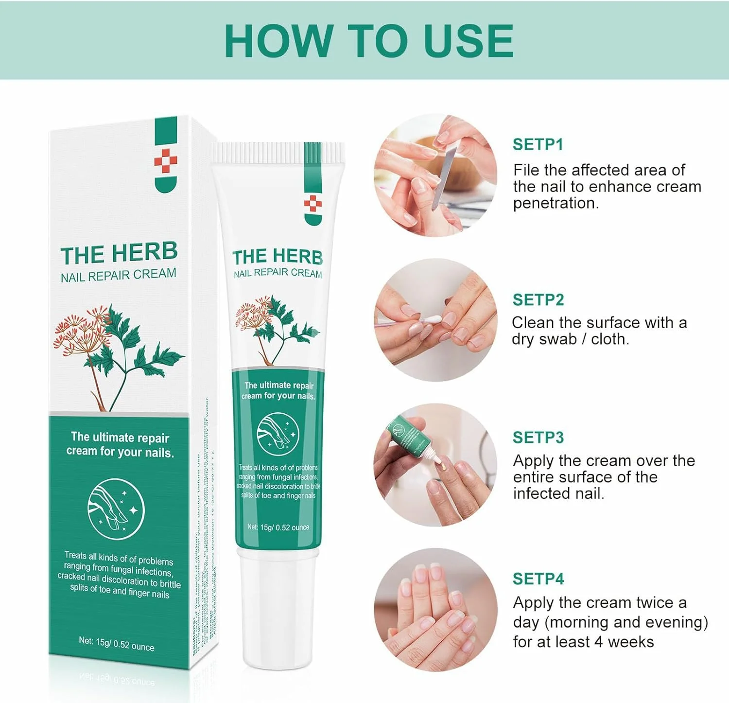 کرم ترمیم ناخن - تقویت و ترمیم ناخن های آسیب دیده، شکسته، ترک خورده و تغییر رنگ یافته - ضد قارچ، برای آقایان و بانوان کرم ترمیم ناخن - تقویت و ترمیم ناخن های آسیب دیده، شکسته، ترک خورده و تغییر رنگ یافته - ضد قارچ، برای آقایان و بانوان