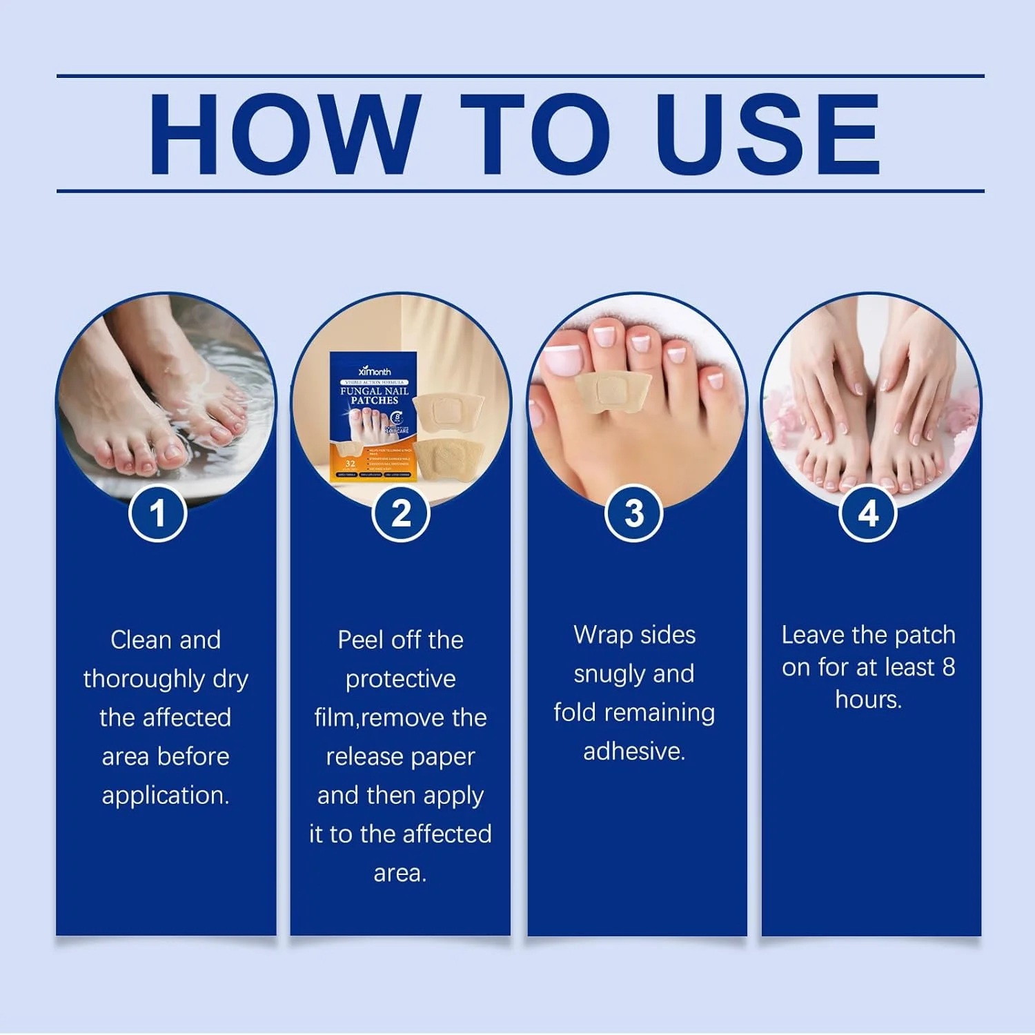 پد ترمیم ناخن پا برای ناخن های آسیب دیده - پد ضد قارچ ناخن پا حاوی گیاه درمنه، زنجبیل و روغن درخت چای - استفاده آسان برای مراقبت از ناخن پا پد ترمیم ناخن پا برای ناخن های آسیب دیده - پد ضد قارچ ناخن پا حاوی گیاه درمنه، زنجبیل و روغن درخت چای - استفاده آسان برای مراقبت از ناخن پا