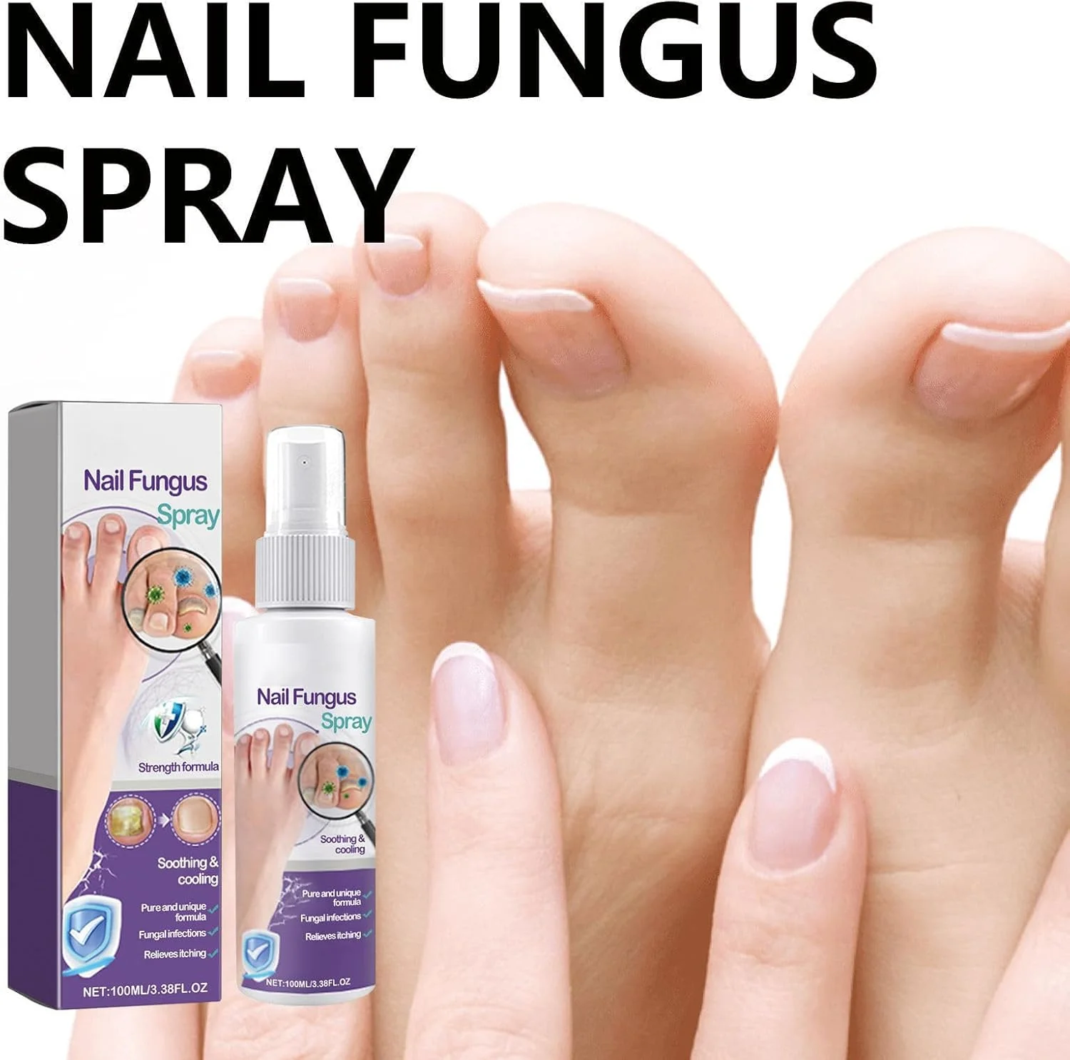 اسپری ضد قارچ پا، درمان پیشرفته پا برای خارش، تعریق، پوسته پوسته شدن و تاول پا، اسپری مایع پا اسپری ضد قارچ پا، درمان پیشرفته پا برای خارش، تعریق، پوسته پوسته شدن و تاول پا، اسپری مایع پا