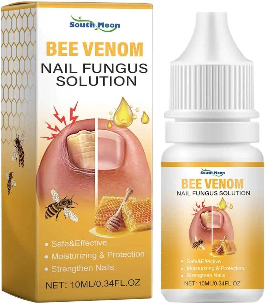 محلول تسکین دهنده و ضد قارچ ناخن، فرمول زنبور عسل با اثر سریع برای ناخن های دست و پا، تقویت کننده و افزایش دهنده رشد ناخن، محلول رفع قارچ برای ظاهر سالم تر ناخن