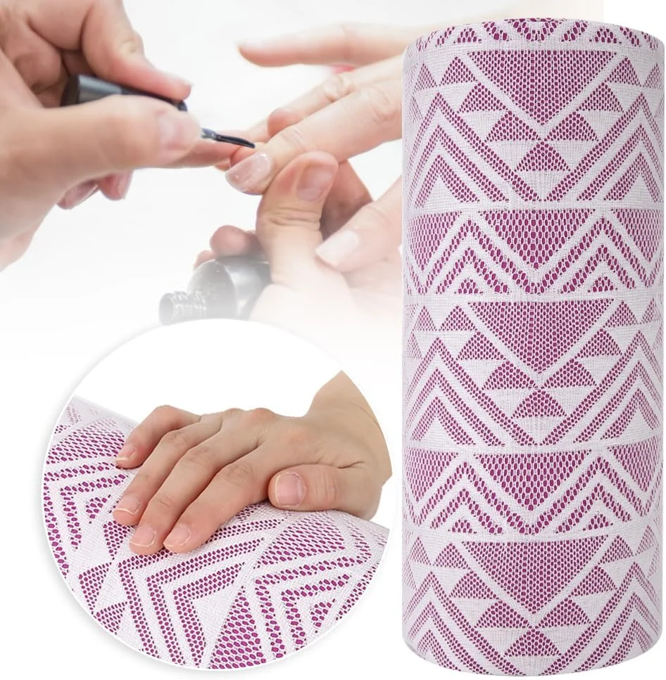 بالشتک طراحی ناخن، بالش دستی نرم و راحت برای کاهش خستگی در سالن (هندسه بنفش) بالشتک طراحی ناخن، بالش دستی نرم و راحت برای کاهش خستگی در سالن (هندسه بنفش)