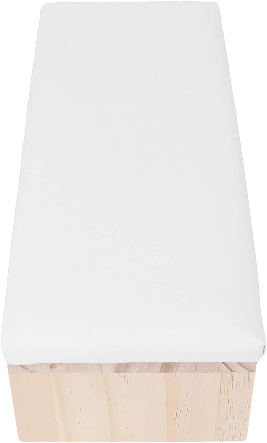 بالشتک دستی، طراحی ارگونومیک تکیه گاه بازو برای مانیکور، مناسب برای منزل، آرایشگاه و ناخن کاری (سفید)