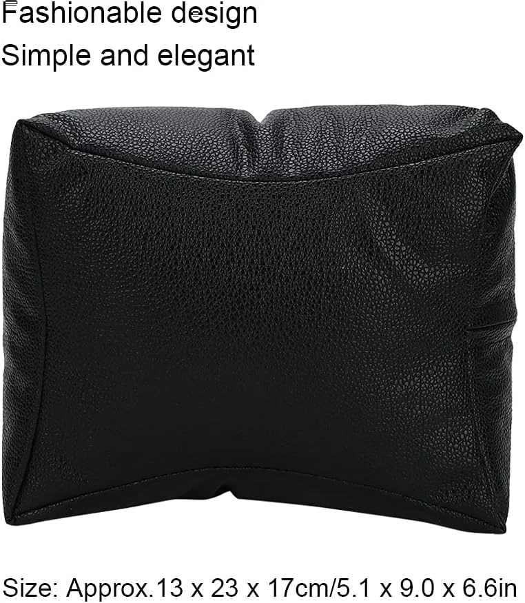 بالشتک شیک طراحی ناخن، تکیه گاه دست با روکش چرم مصنوعی، ۱۳x۲۳x۱۷ سانتی متر بالشتک شیک طراحی ناخن، تکیه گاه دست با روکش چرم مصنوعی، ۱۳x۲۳x۱۷ سانتی متر