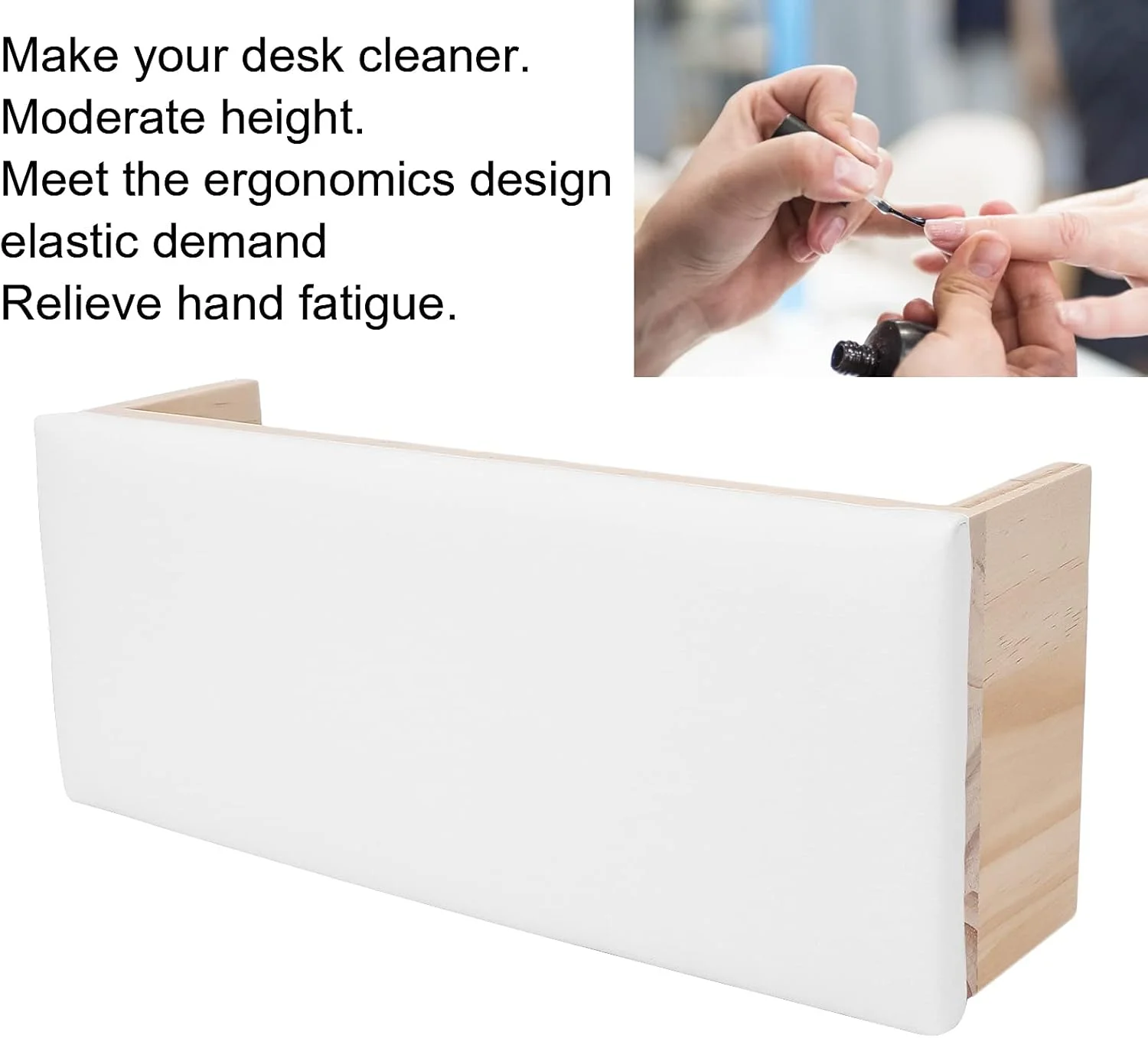 بالشتک دستی، طراحی ارگونومیک تکیه گاه بازو برای مانیکور، مناسب برای منزل، آرایشگاه و ناخن کاری (سفید) بالشتک دستی، طراحی ارگونومیک تکیه گاه بازو برای مانیکور، مناسب برای منزل، آرایشگاه و ناخن کاری (سفید)