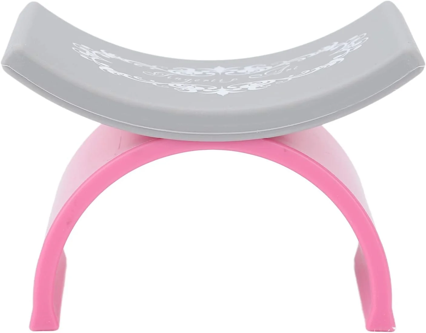 پد زیر دستی ناخن، نگهدارنده بالشتکی دستی U شکل قابل حمل هنر ناخن، بالشتک نرم سیلیکونی هنر ناخن، نگهدارنده دستی قابل جابجایی (صورتی)، پد زیر دستی هنر ناخن