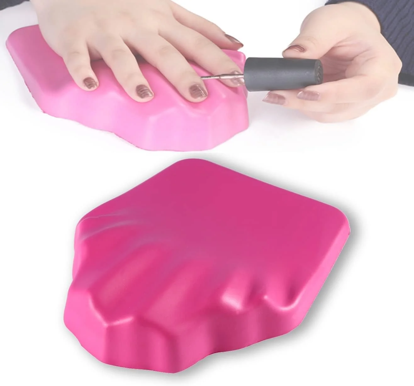 بالشتک استراحت دست، بالشتک ناخن، استراحتگاه دست و بازو، بالشتک نرم ضد لغزش برای تجهیزات طراحی ناخن و لوازم جانبی مانیکور