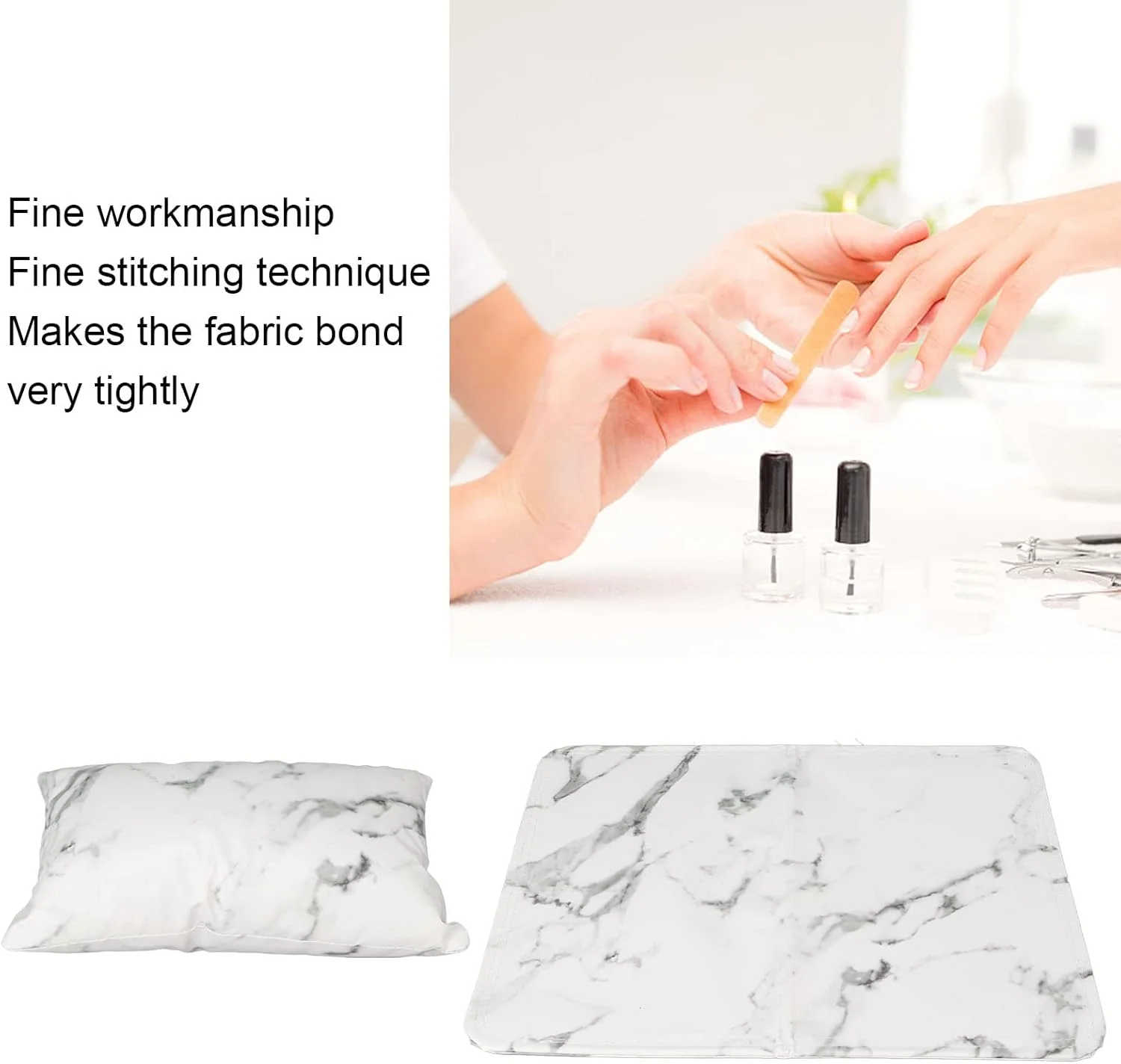 بالشتک طراحی ناخن، بالشتک دستی چرمی PU جداشدنی، زیر دستی و پد مانیکور بالشتک طراحی ناخن، بالشتک دستی چرمی PU جداشدنی، زیر دستی و پد مانیکور