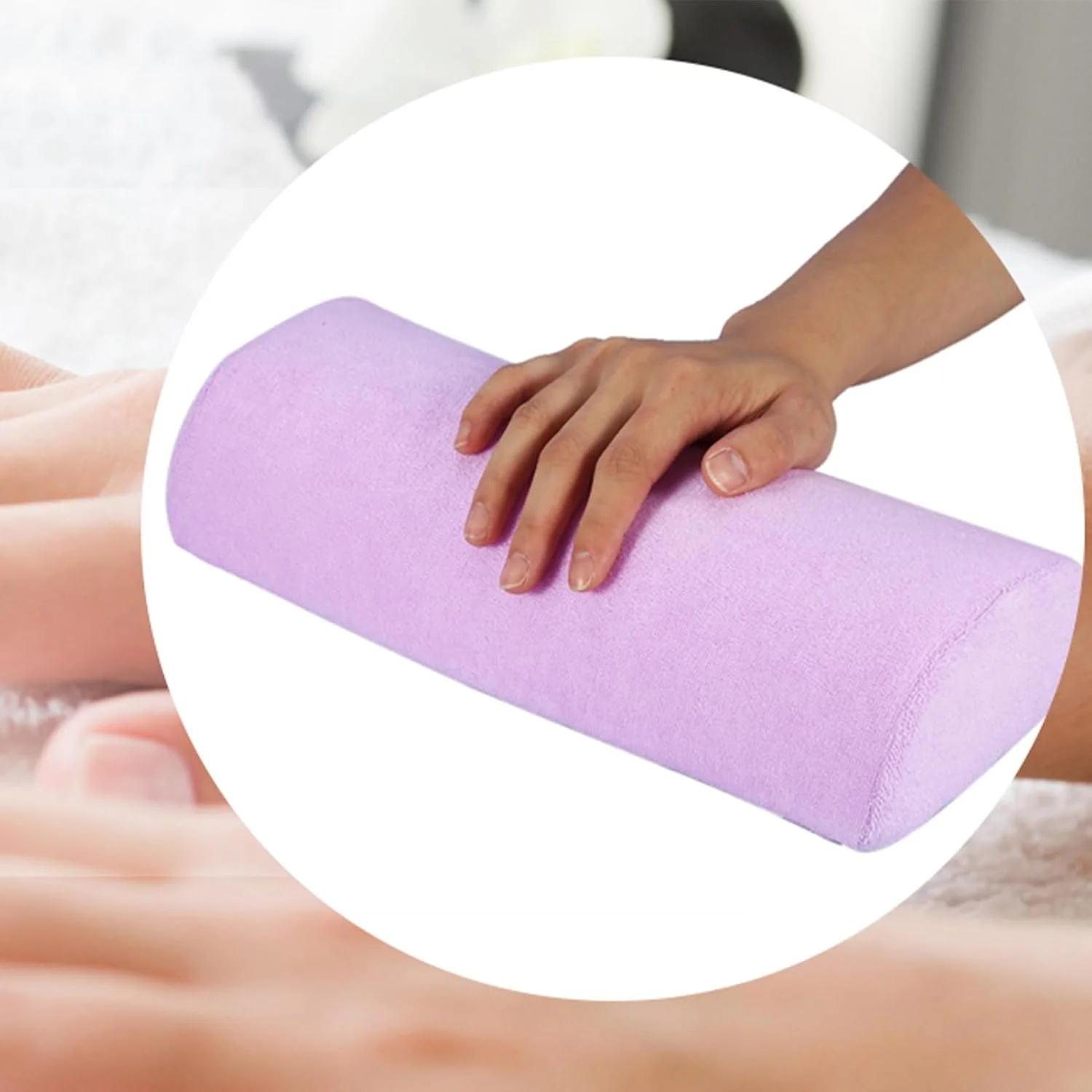 بالشتک دستی، بالشت اسفنجی نرم طراحی ناخن - بالشتک استراحت دست، نگهدارنده بازوی قابل شستشو و جداشدنی، مانیکور برای تجهیزات طراحی ناخن، ابزار آرایشی و بهداشتی (بنفش) بالشتک دستی، بالشت اسفنجی نرم طراحی ناخن - بالشتک استراحت دست، نگهدارنده بازوی قابل شستشو و جداشدنی، مانیکور برای تجهیزات طراحی ناخن، ابزار آرایشی و بهداشتی (بنفش)