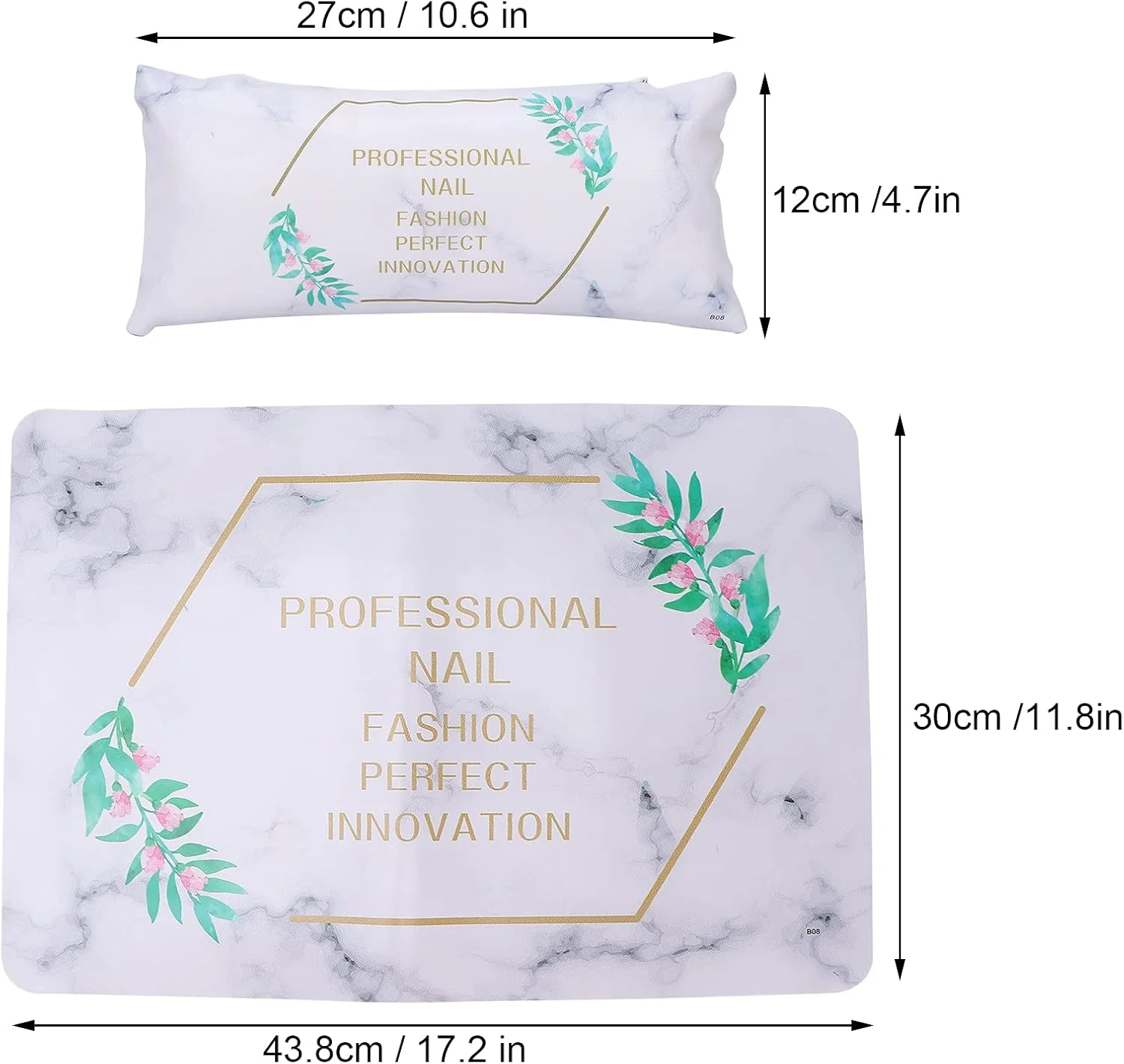 بالشتک زیر دستی طراحی ناخن چرمی نرم PU به همراه زیرانداز، ضدآب و بادوام مناسب مانیکور بالشتک زیر دستی طراحی ناخن چرمی نرم PU به همراه زیرانداز، ضدآب و بادوام مناسب مانیکور