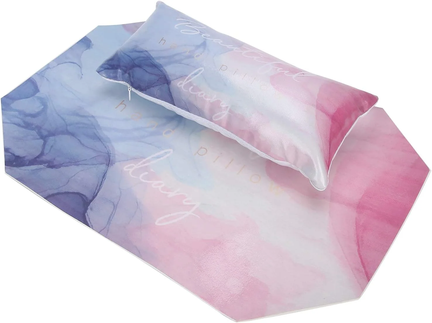 بالشتک دستی چرمی PU Cryfokt، بالشتک دستی هنری ظریف برای مدارس و سالن های ناخن (لکه دار)