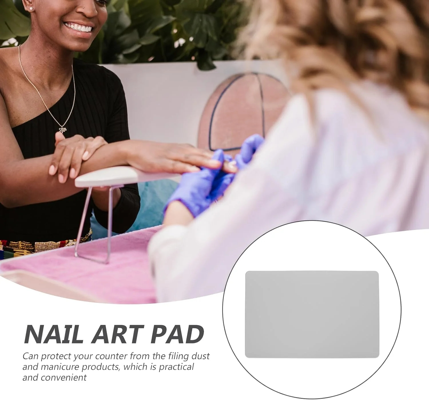 زیرانداز دو طرفه چرمی PU برای مانیکور - کوسن راحت دست برای طراحی ناخن، ضد آب و تمیز کردن آسان، ایده آل برای سالن ناخن و استفاده در منزل، 45 X 30 سانتی متر زیرانداز دو طرفه چرمی PU برای مانیکور - کوسن راحت دست برای طراحی ناخن، ضد آب و تمیز کردن آسان، ایده آل برای سالن ناخن و استفاده در منزل، 45 X 30 سانتی متر