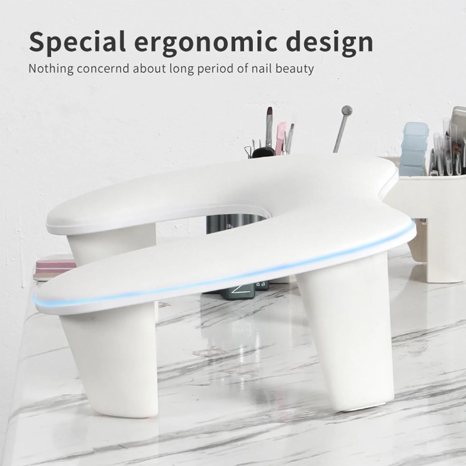 بالشتک استراحت دست ناخن سفید، بالشتک پروانه ای برای ناخن، بالش مانیکور نرم و ضد لغزش از جنس چرم میکروفیبر، میز پایه دست برای تکنسین ناخن مناسب برای سالن طراحی ناخن بالشتک استراحت دست ناخن سفید، بالشتک پروانه ای برای ناخن، بالش مانیکور نرم و ضد لغزش از جنس چرم میکروفیبر، میز پایه دست برای تکنسین ناخن مناسب برای سالن طراحی ناخن