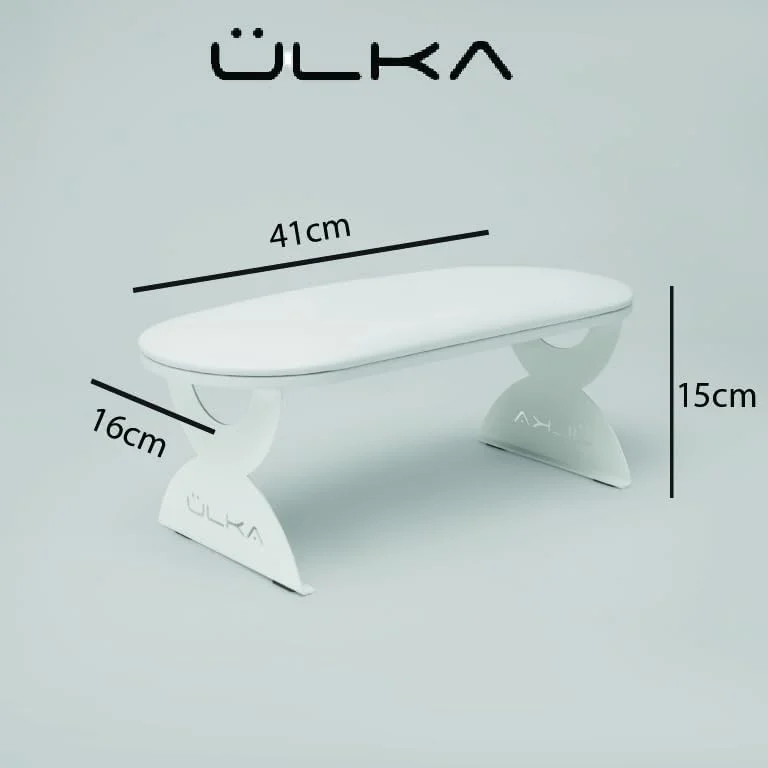 پایه ناخن Ulka با تکیه گاه بازو، بالشتک تکیه گاه بازوی ناخن حرفه ای برای استفاده در منزل و توسط تکنسین های سالن ناخن، سفید پایه ناخن Ulka با تکیه گاه بازو، بالشتک تکیه گاه بازوی ناخن حرفه ای برای استفاده در منزل و توسط تکنسین های سالن ناخن، سفید