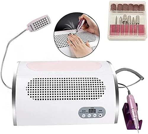 دستگاه مانیکور 4 در 1، قلم دریل ناخن حرفه ای 54 وات، جمع کننده گرد و غبار ناخن، چراغ مانیکور، بالشتک استراحت دست، تجهیزات چند منظوره هنر ناخن دستگاه مانیکور 4 در 1، قلم دریل ناخن حرفه ای 54 وات، جمع کننده گرد و غبار ناخن، چراغ مانیکور، بالشتک استراحت دست، تجهیزات چند منظوره هنر ناخن