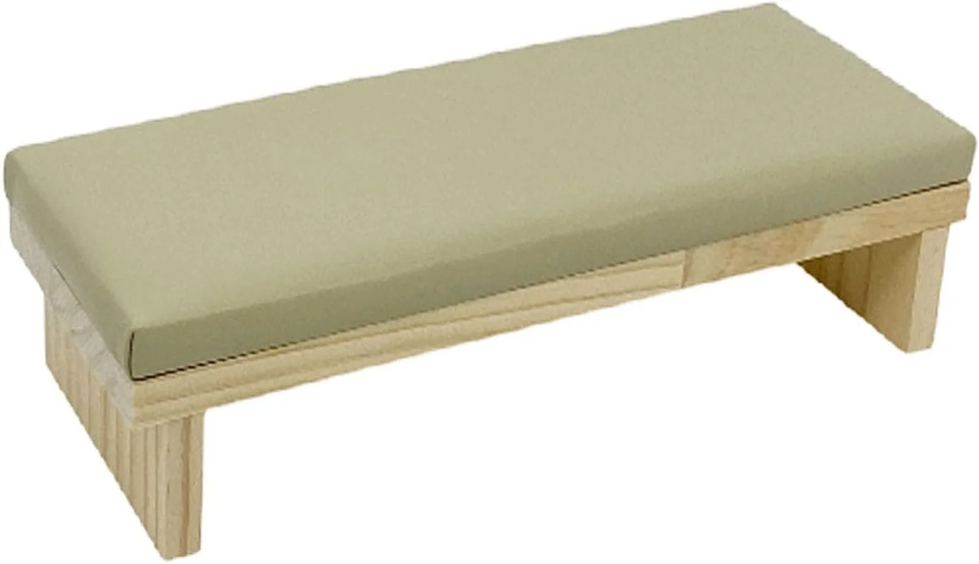 تکیه گاه دست مستطیلی اسفنجی TANG SONG، پایه چوبی، نگهدارنده دست، بالشتک زیر دستی میز ناخن (سبز)