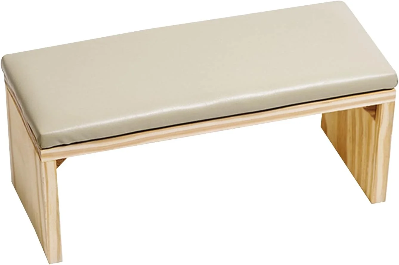 بالشتک دستی Fawoonu برای استراحت بازو، پایه چوبی، ابزار سالن ناخن