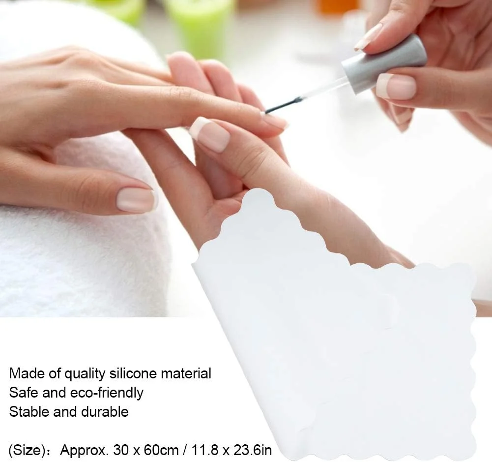 زیرانداز میز طراحی ناخن، ضد آب و قابل شستشو برای پد مانیکور و زیرانداز میز (سفید) زیرانداز میز طراحی ناخن، ضد آب و قابل شستشو برای پد مانیکور و زیرانداز میز (سفید)