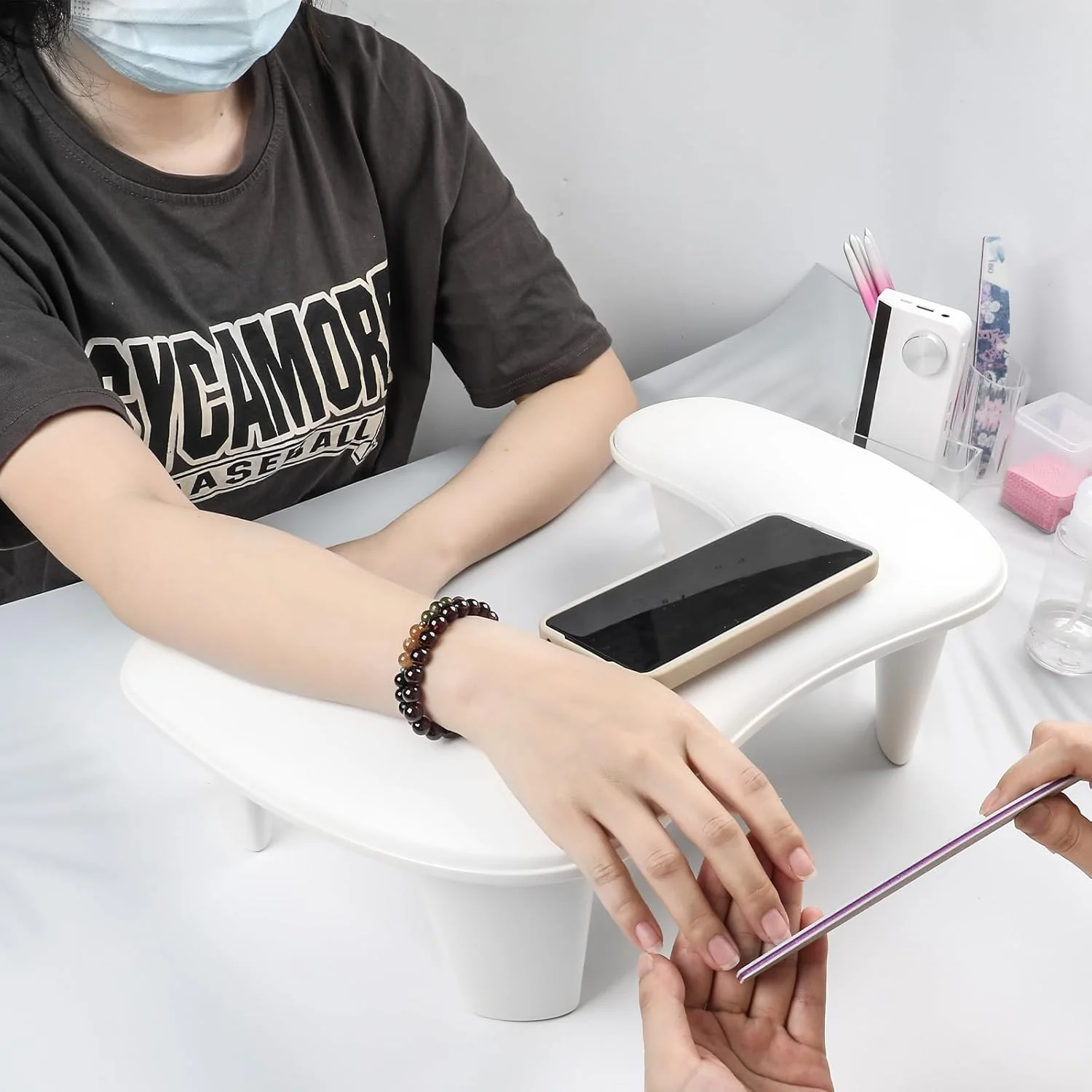 تکیه گاه دست برای تکنسین های ناخن، کوسن بالش استراحت دست هنر ناخن مانیکور U شکل لوکس، پایه تکیه گاه دست ناخن چرمی میکروفیبر بزرگ برای راحتی نهایی در مانیکور (سفید) تکیه گاه دست برای تکنسین های ناخن، کوسن بالش استراحت دست هنر ناخن مانیکور U شکل لوکس، پایه تکیه گاه دست ناخن چرمی میکروفیبر بزرگ برای راحتی نهایی در مانیکور (سفید)