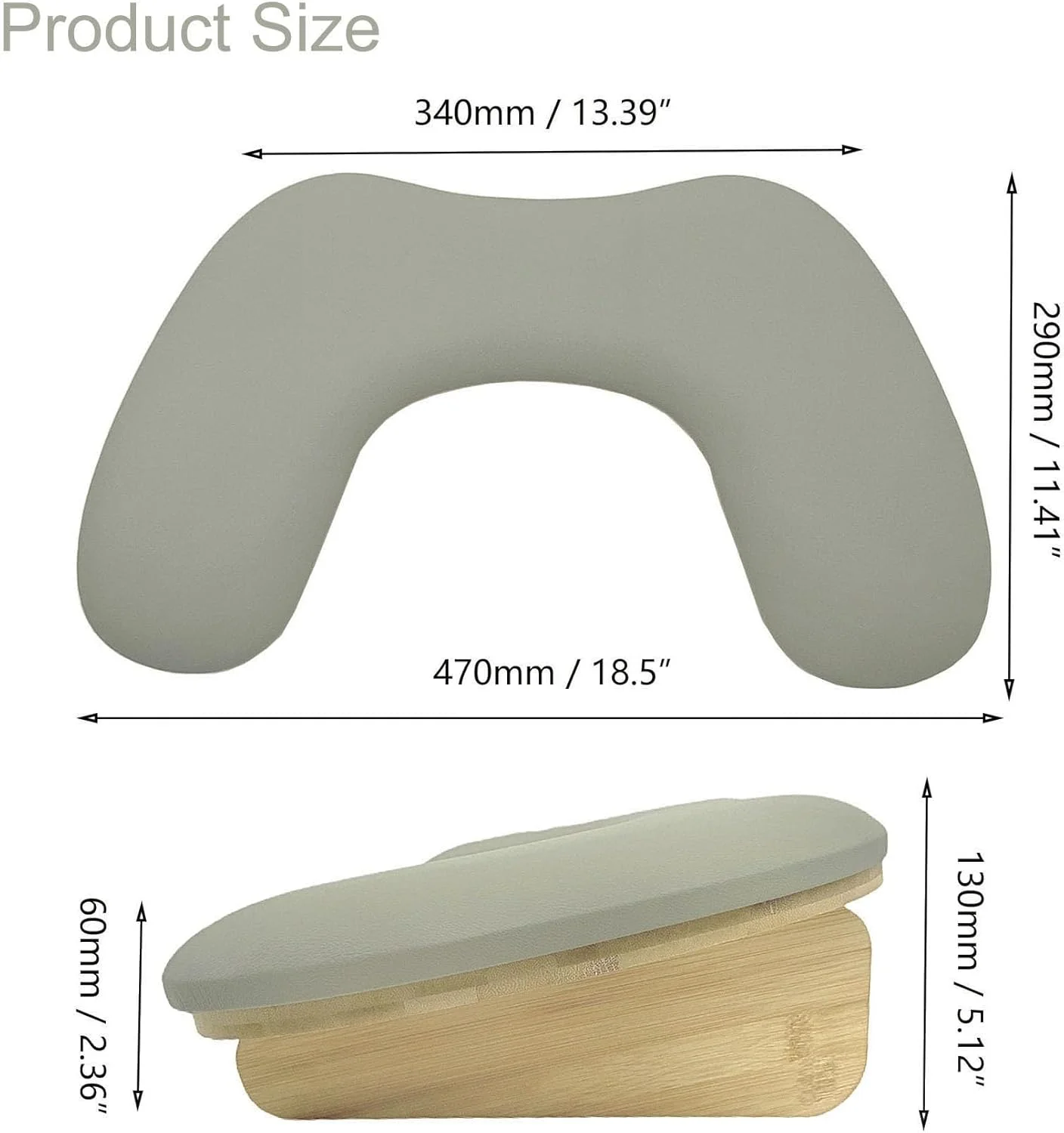 تکیه گاه دست U شکل TANG SONG با پایه چوبی، بالشتک استراحت دست اسفنجی برای مانیکور، پایه نگهدارنده ناخن، میز ناخن، بالشتک تکیه گاه دست (خاکستری) تکیه گاه دست U شکل TANG SONG با پایه چوبی، بالشتک استراحت دست اسفنجی برای مانیکور، پایه نگهدارنده ناخن، میز ناخن، بالشتک تکیه گاه دست (خاکستری)