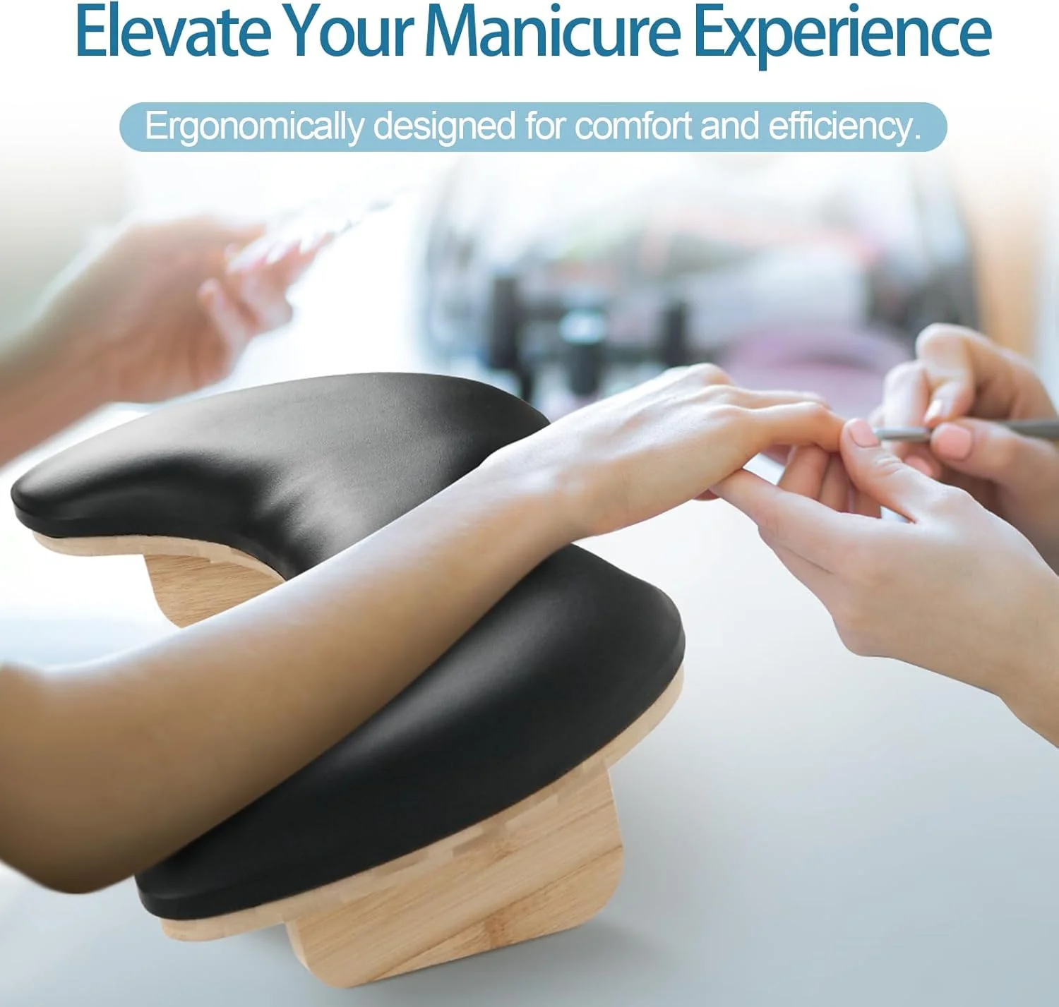 تکیه گاه دست برای ناخن کار: تکیه گاه دست U شکل برای مانیکور ناخن، بالشتک بزرگ سفید از جنس چرم PU میکروفیبر برای ناخن های اکریلیک تکیه گاه دست برای ناخن کار: تکیه گاه دست U شکل برای مانیکور ناخن، بالشتک بزرگ سفید از جنس چرم PU میکروفیبر برای ناخن های اکریلیک