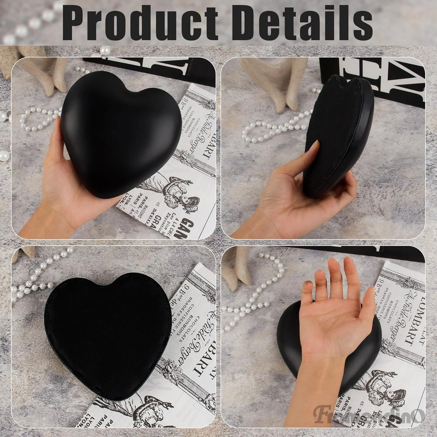 تکیه گاه بازوی ناخن طرح قلب Framendino، پد استراحت آرنج طرح عشق برای تکنسین های ناخن (مشکی) تکیه گاه بازوی ناخن طرح قلب Framendino، پد استراحت آرنج طرح عشق برای تکنسین های ناخن (مشکی)