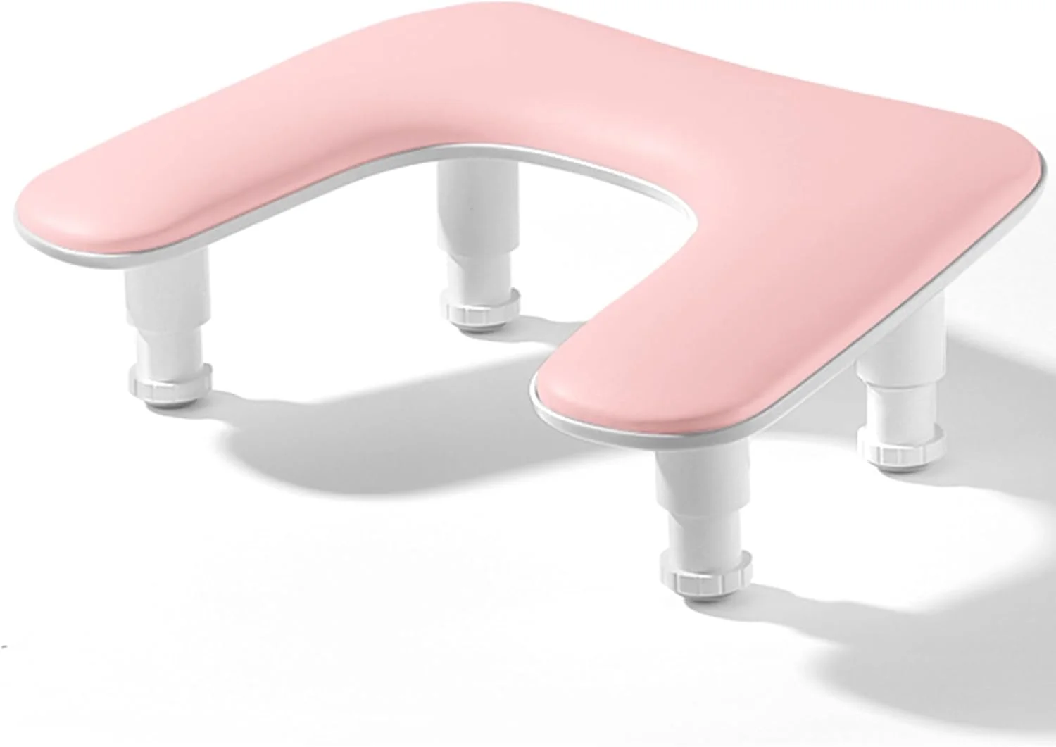 تکیه گاه بازوی قابل تنظیم برای کاشت ناخن، تکیه گاه بازوی U شکل برای ناخن، بالش مانیکور نرم از جنس چرم میکروفیبر ضد لغزش، پایه دست مانیکور میز تکنسین برای سالن طراحی ناخن