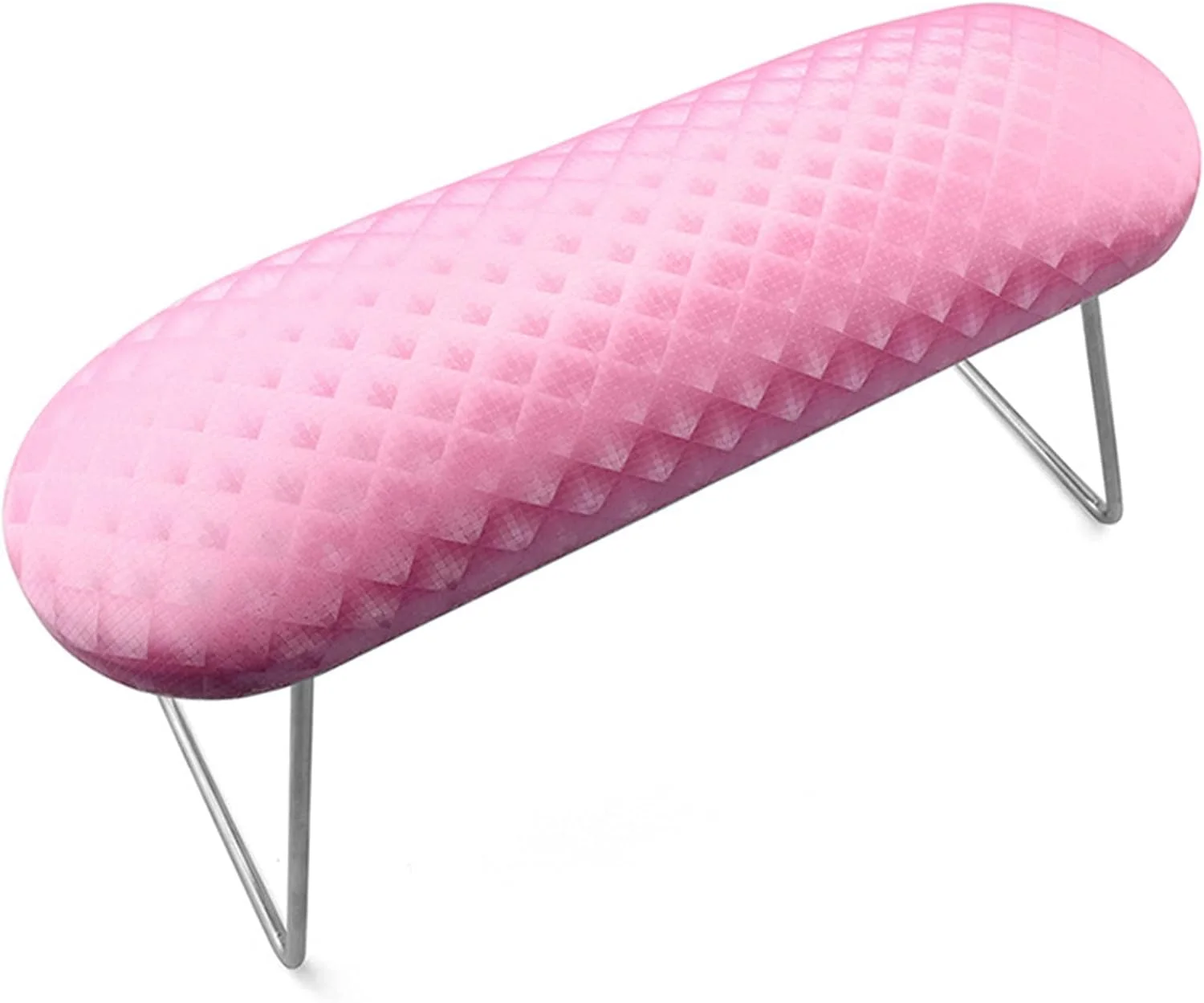 بالشتک استراحت دست ناخن، استراحتگاه دست برای ناخن های آکریلیک، استراحتگاه دست مانیکور چرمی ضد لغزش برای ناخن ها، بالشتک تاشو حرفه ای استراحت دست برای ناخن ها، ابزار لوازم جانبی هنر ناخن (صورتی)