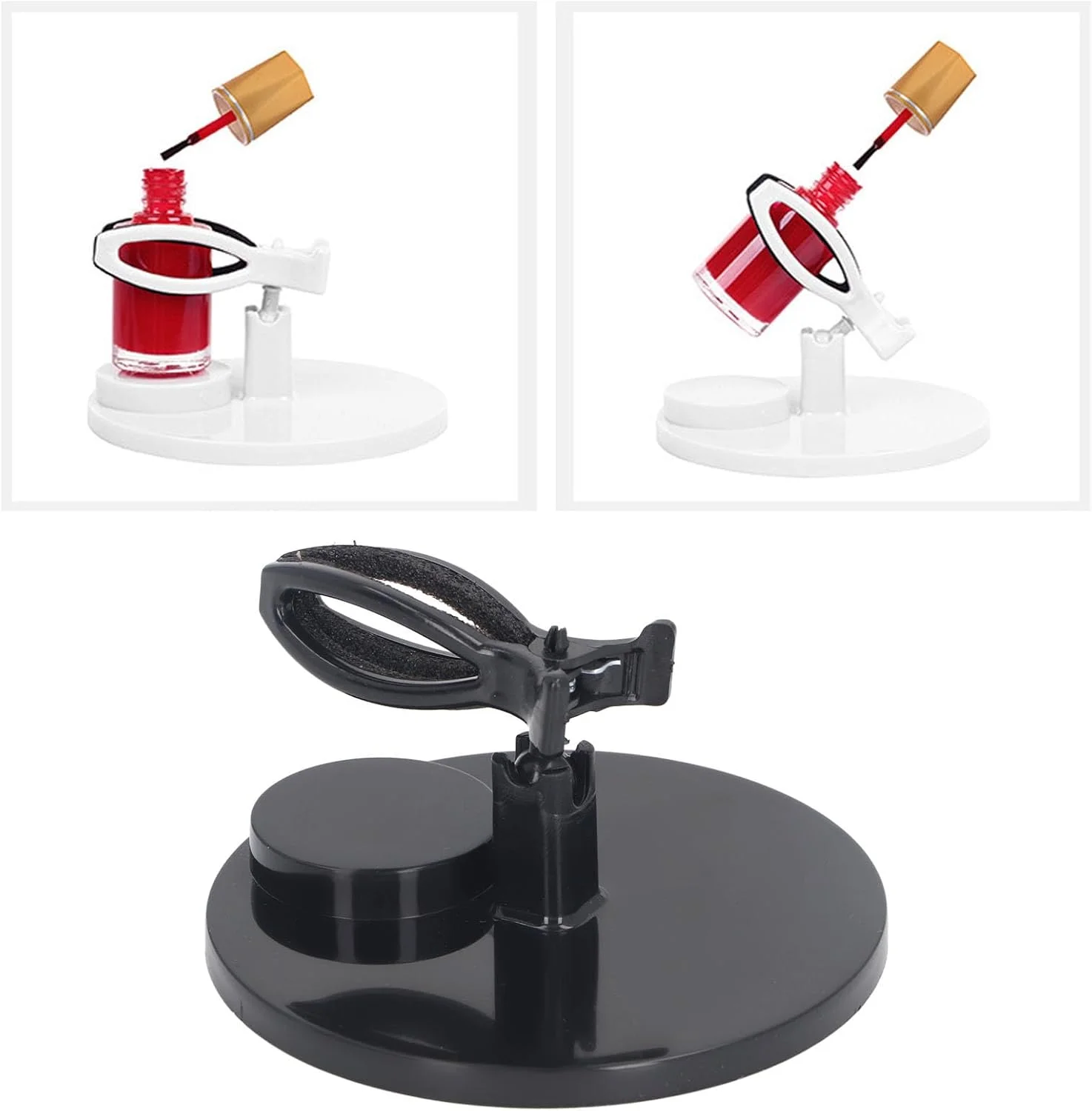 نگهدارنده لاک ناخن YUYTE، گیره شیب دار قابل تنظیم با قدرت نگهداری بالا، ضد ریزش لاک برای مانیکور، طراحی ناخن، سازمان دهنده ناخن (پلاستیک 2) نگهدارنده لاک ناخن YUYTE، گیره شیب دار قابل تنظیم با قدرت نگهداری بالا، ضد ریزش لاک برای مانیکور، طراحی ناخن، سازمان دهنده ناخن (پلاستیک 2)