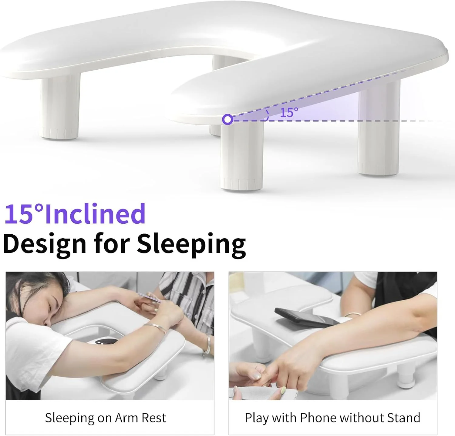 تکیه گاه دست U شکل قابل تنظیم ارتفاع ZIZZON، بالشتک ناخن مانیکور، تکیه گاه دست چرمی PU میکروفیبر برای تکنسین های ناخن تکیه گاه دست U شکل قابل تنظیم ارتفاع ZIZZON، بالشتک ناخن مانیکور، تکیه گاه دست چرمی PU میکروفیبر برای تکنسین های ناخن