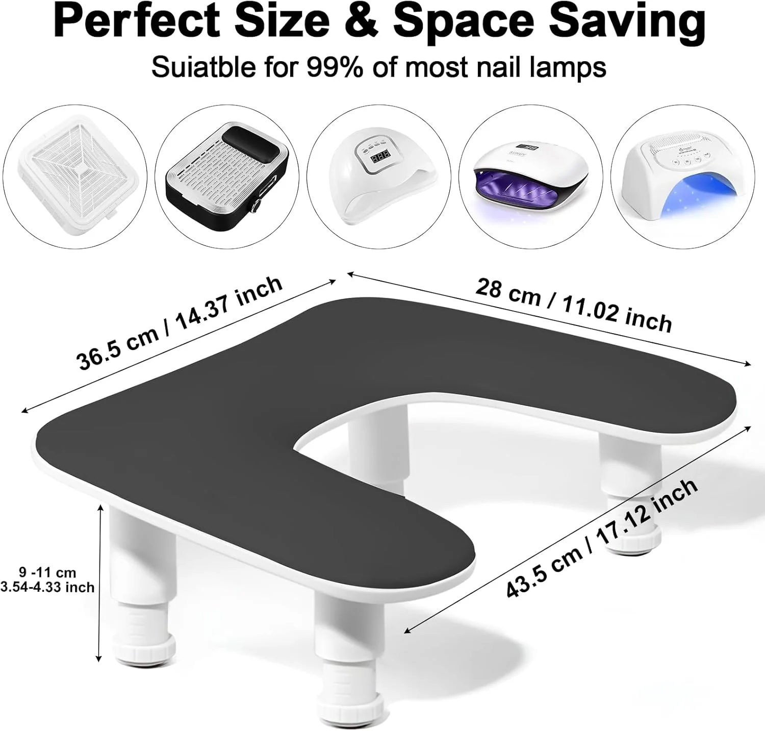 تکیه گاه دست ناخن Diesisa، تکیه گاه دست U شکل برای مانیکور، بالش تکیه گاه دست چرمی PU میکروفیبر برای ناخن های اکریلیک، تکیه گاه نرم دست/بالش دست ناخن برای استفاده در سالن مانیکور - مشکی تکیه گاه دست ناخن Diesisa، تکیه گاه دست U شکل برای مانیکور، بالش تکیه گاه دست چرمی PU میکروفیبر برای ناخن های اکریلیک، تکیه گاه نرم دست/بالش دست ناخن برای استفاده در سالن مانیکور - مشکی