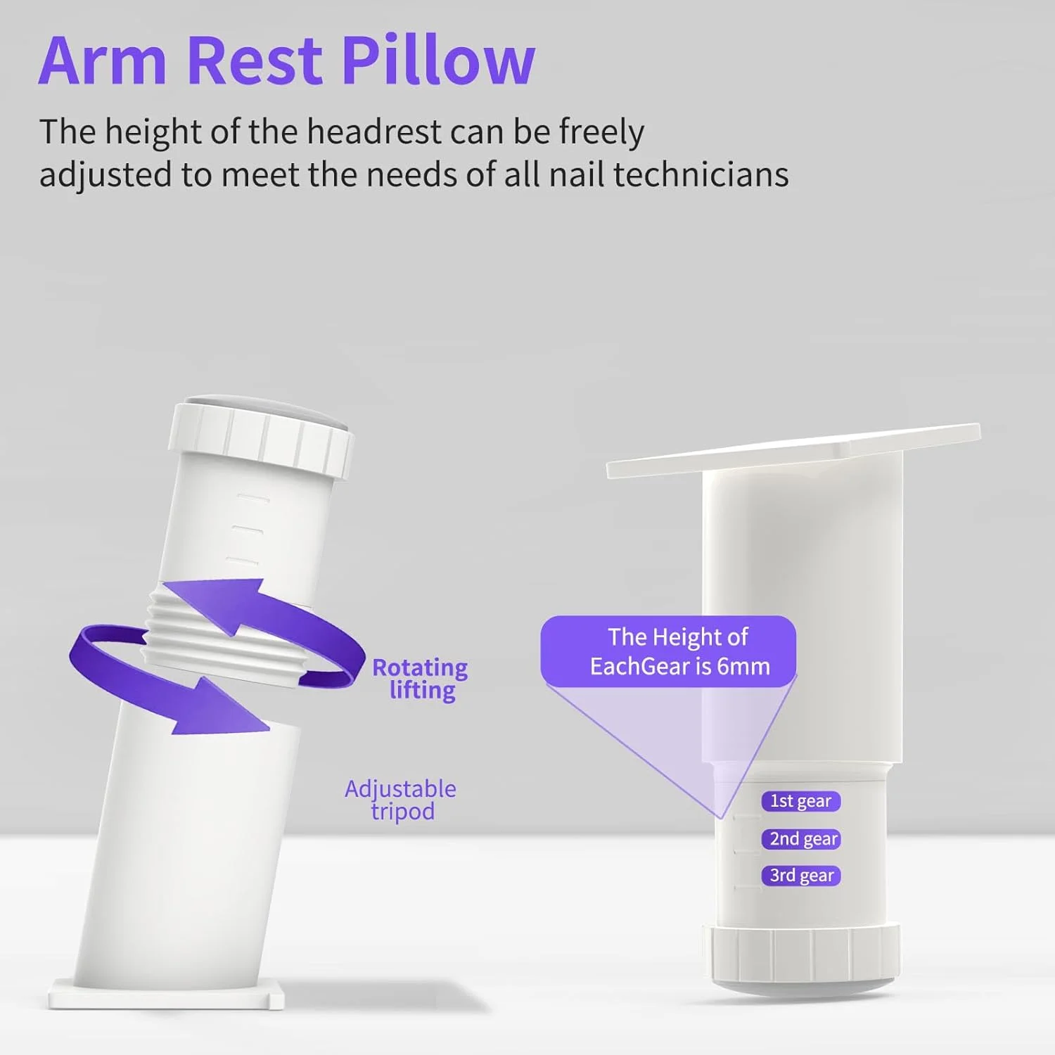 تکیه گاه دست U شکل قابل تنظیم ارتفاع ZIZZON، بالشتک ناخن مانیکور، تکیه گاه دست چرمی PU میکروفیبر برای تکنسین های ناخن تکیه گاه دست U شکل قابل تنظیم ارتفاع ZIZZON، بالشتک ناخن مانیکور، تکیه گاه دست چرمی PU میکروفیبر برای تکنسین های ناخن