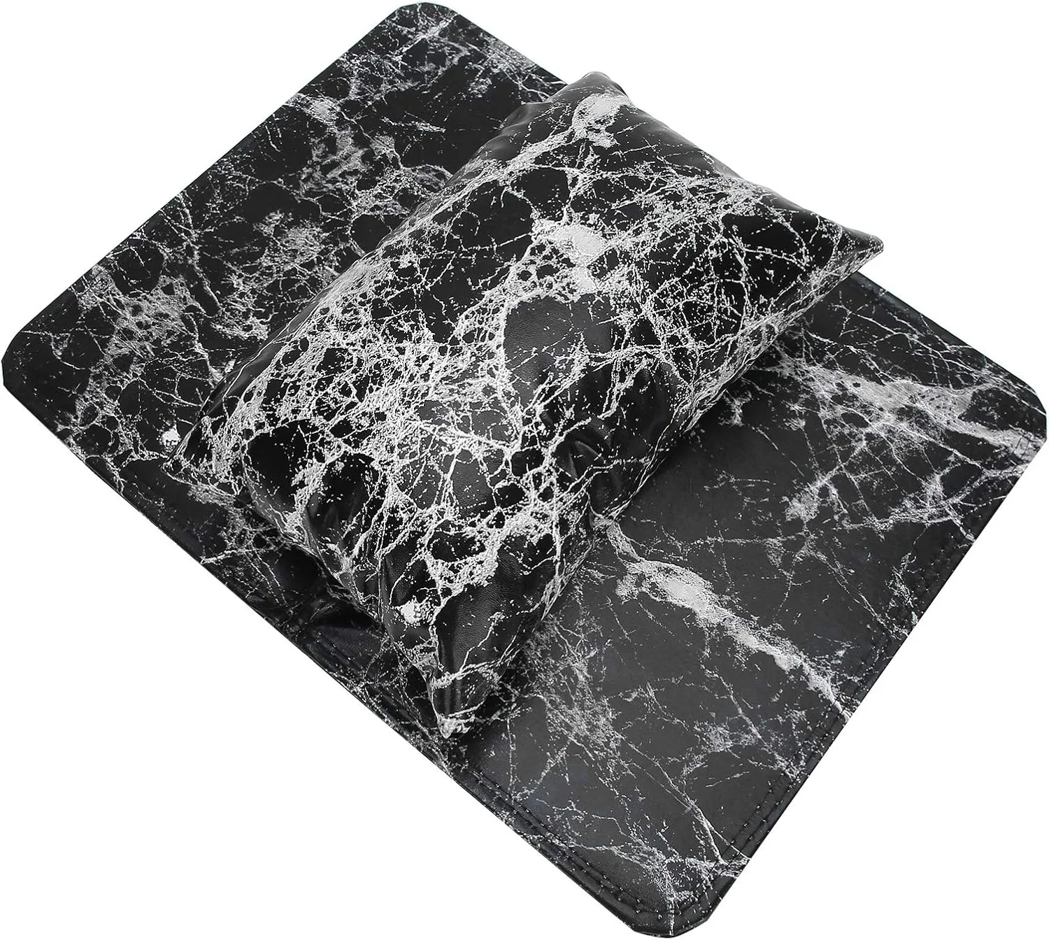 زیر دستی مانیکور، ابزار طراحی ناخن، قابل شستشو و راحت برای ناخن کاران و سالن های ناخن (مشکی) زیر دستی مانیکور، ابزار طراحی ناخن، قابل شستشو و راحت برای ناخن کاران و سالن های ناخن (مشکی)