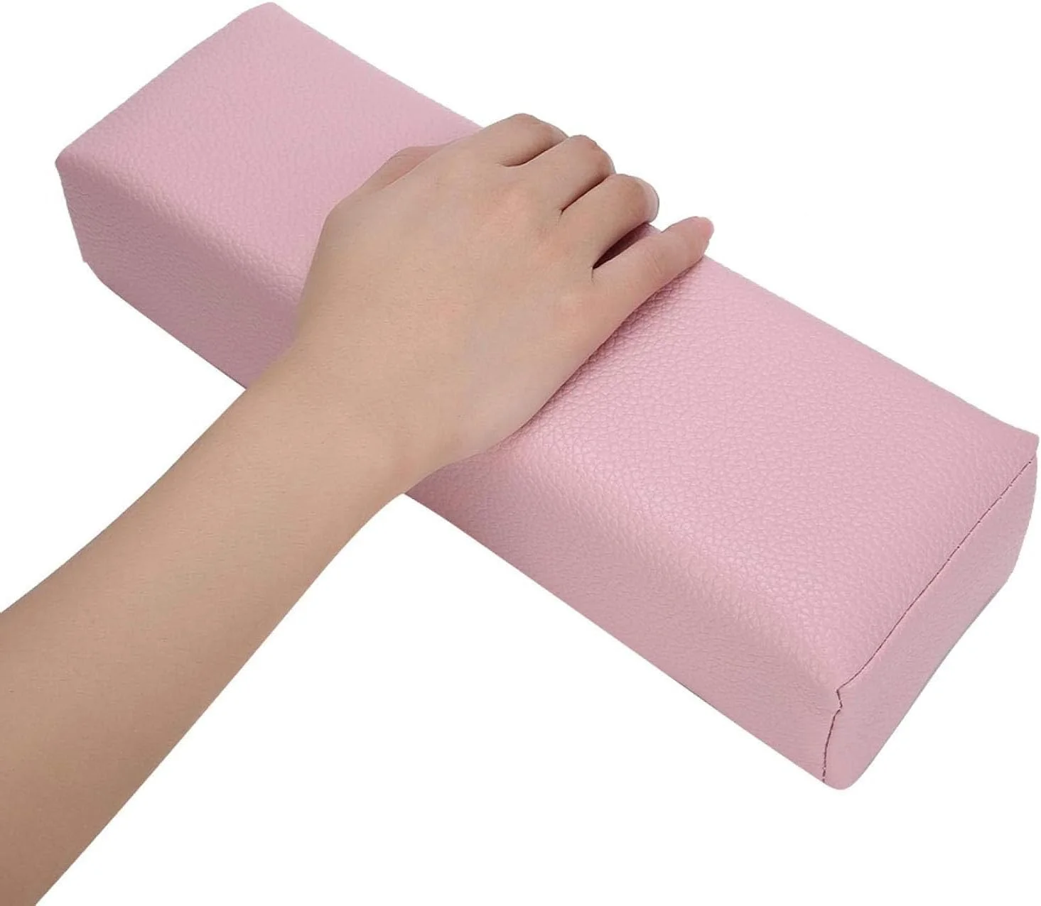 بالشتک تکی صورتی رنگ حرفه ای از جنس چرم مصنوعی PU برای هنر ناخن، مستطیلی، ضد آب، تکیه گاه دست برای مانیکور، نگهدارنده بالشتک، ابزار مانیکور برای استفاده در سالن زیبایی ناخن و منزل بالشتک تکی صورتی رنگ حرفه ای از جنس چرم مصنوعی PU برای هنر ناخن، مستطیلی، ضد آب، تکیه گاه دست برای مانیکور، نگهدارنده بالشتک، ابزار مانیکور برای استفاده در سالن زیبایی ناخن و منزل