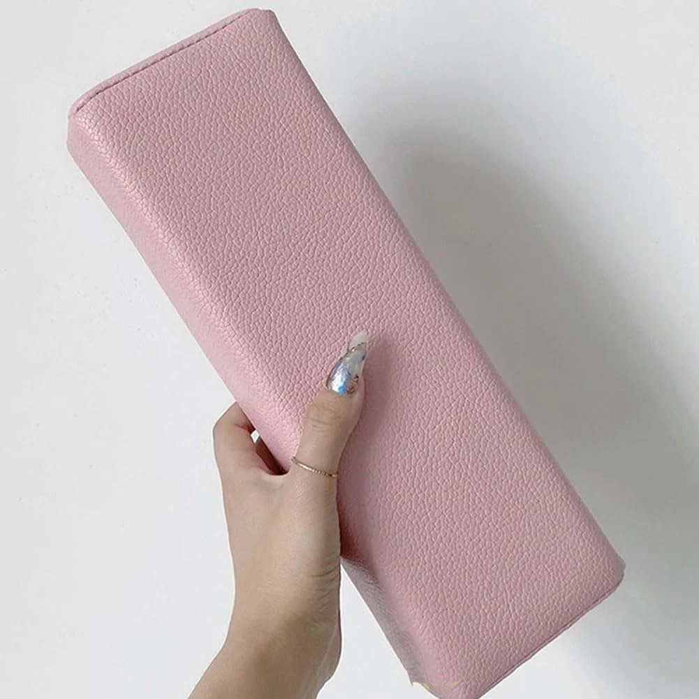 بالشتک تکی صورتی رنگ حرفه ای از جنس چرم مصنوعی PU برای هنر ناخن، مستطیلی، ضد آب، تکیه گاه دست برای مانیکور، نگهدارنده بالشتک، ابزار مانیکور برای استفاده در سالن زیبایی ناخن و منزل بالشتک تکی صورتی رنگ حرفه ای از جنس چرم مصنوعی PU برای هنر ناخن، مستطیلی، ضد آب، تکیه گاه دست برای مانیکور، نگهدارنده بالشتک، ابزار مانیکور برای استفاده در سالن زیبایی ناخن و منزل