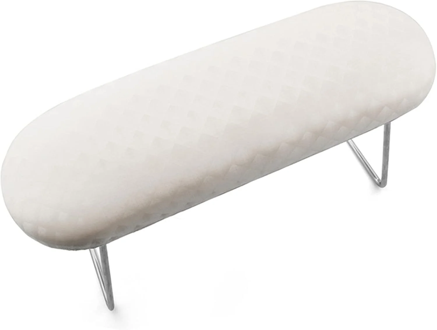 بالشتک استراحت دست ناخن، استراحتگاه دست برای ناخن های اکریلیک، استراحتگاه دست مانیکور چرمی ضد لغزش برای ناخن ها، بالشتک تاشو حرفه ای استراحت دست برای ناخن ها، ابزار لوازم جانبی هنر ناخن (سفید)