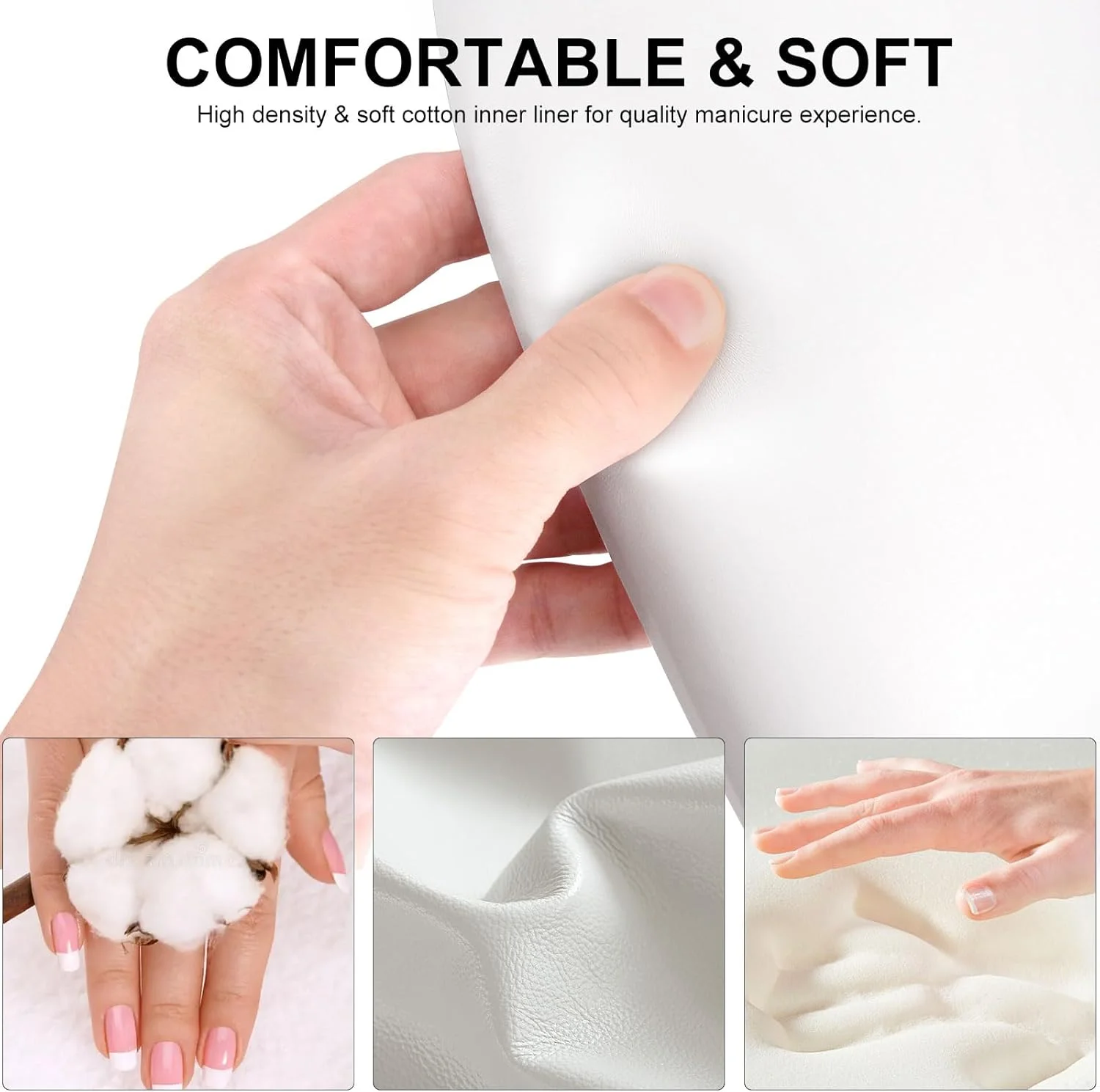 تکیه گاه دست ناخن برای تکنسین های ناخن، کوسن تکیه گاه دست ناخن U شکل راحت، نگهدارنده تکیه گاه دست چرمی برای لوازم ضروری تکنسین ناخن، ابزار سالن مانیکور، براکت جداشدنی (سفید) تکیه گاه دست ناخن برای تکنسین های ناخن، کوسن تکیه گاه دست ناخن U شکل راحت، نگهدارنده تکیه گاه دست چرمی برای لوازم ضروری تکنسین ناخن، ابزار سالن مانیکور، براکت جداشدنی (سفید)