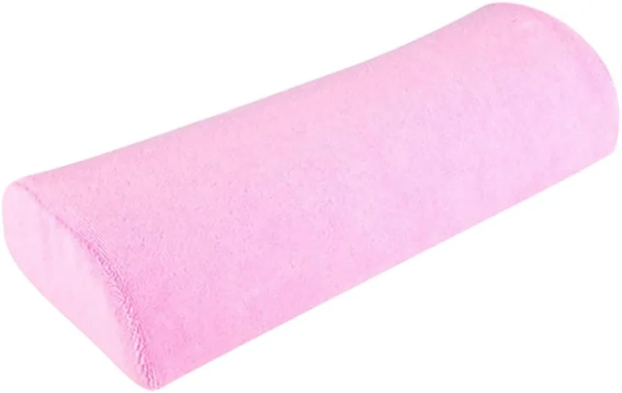 بالشتک نرم زیر دستی طراحی ناخن GSHLLO، تکیه گاه دست برای میز ناخن، پد زیر دستی، استراحتگاه دست نرم برای منزل، صورتی