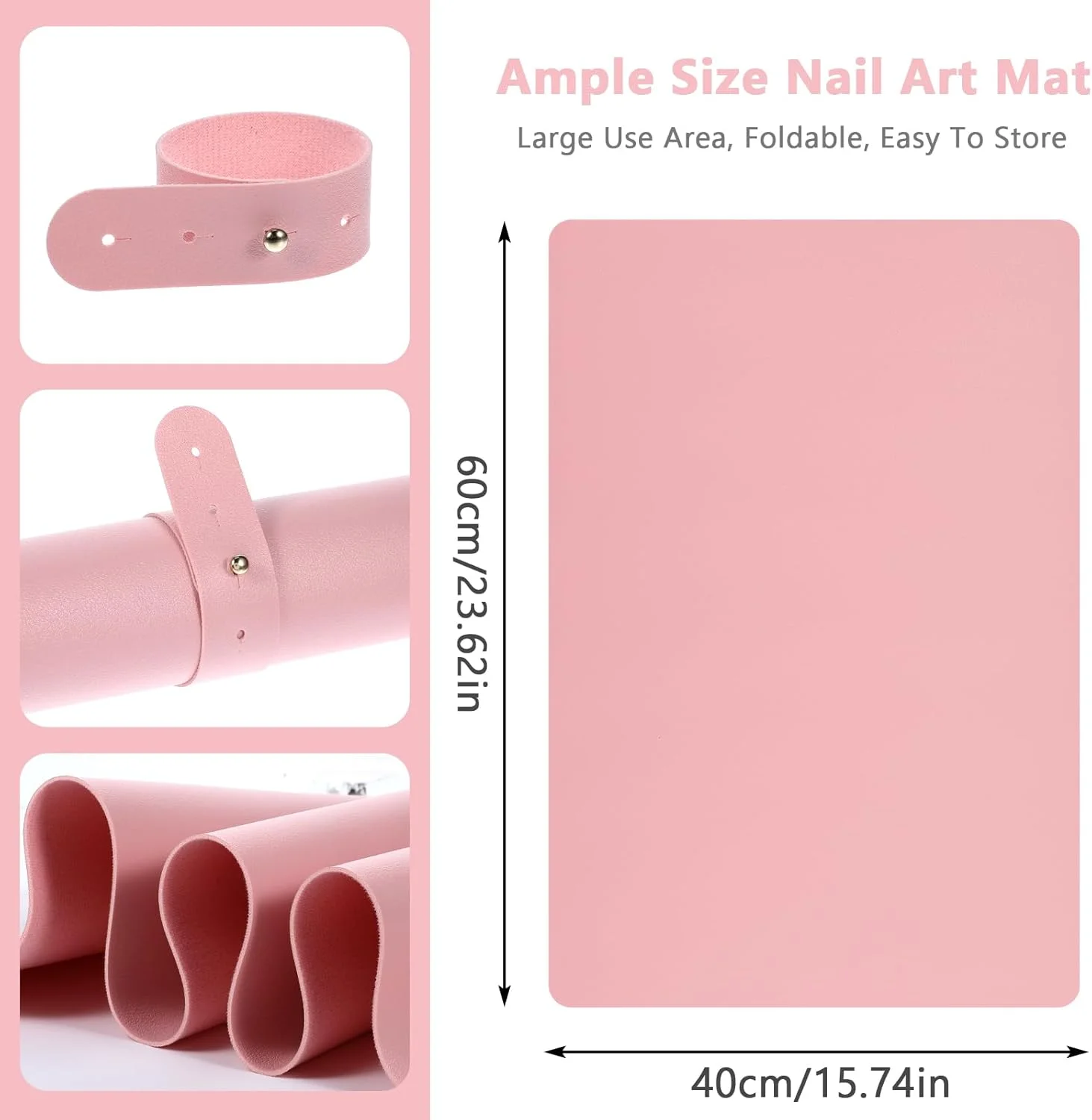 زیرانداز میز طراحی ناخن، پد نرم استراحت دست برای ناخن های اکریلیک، بالشتک تاشو استراحت دست ناخن، پد مانیکور، آموزش ناخن، M زیرانداز میز طراحی ناخن، پد نرم استراحت دست برای ناخن های اکریلیک، بالشتک تاشو استراحت دست ناخن، پد مانیکور، آموزش ناخن، M