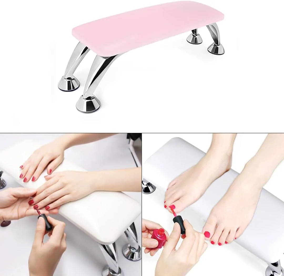 جا دستی ناخن برانسون، زیر دستی ناخن ضد لغزش، تکیه گاه مچی دست چرمی PU، نگهدارنده دست ناخن با پایه تاشو استیل ضد زنگ جا دستی ناخن برانسون، زیر دستی ناخن ضد لغزش، تکیه گاه مچی دست چرمی PU، نگهدارنده دست ناخن با پایه تاشو استیل ضد زنگ