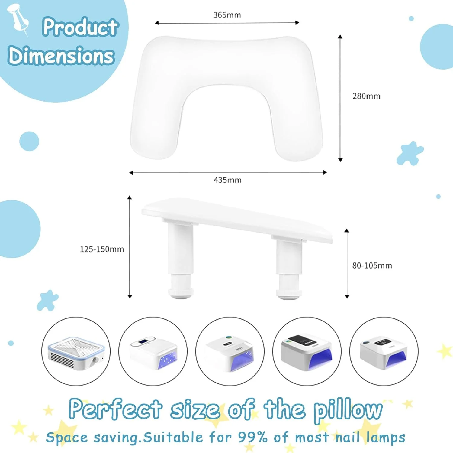 تکیه گاه دست برای ناخن کار، تکیه گاه دست ناخن قابل تنظیم U شکل، بالش بزرگ استراحت دست چرمی PU میکروفیبر برای ناخن کار، مانیکوریست (سفید) تکیه گاه دست برای ناخن کار، تکیه گاه دست ناخن قابل تنظیم U شکل، بالش بزرگ استراحت دست چرمی PU میکروفیبر برای ناخن کار، مانیکوریست (سفید)